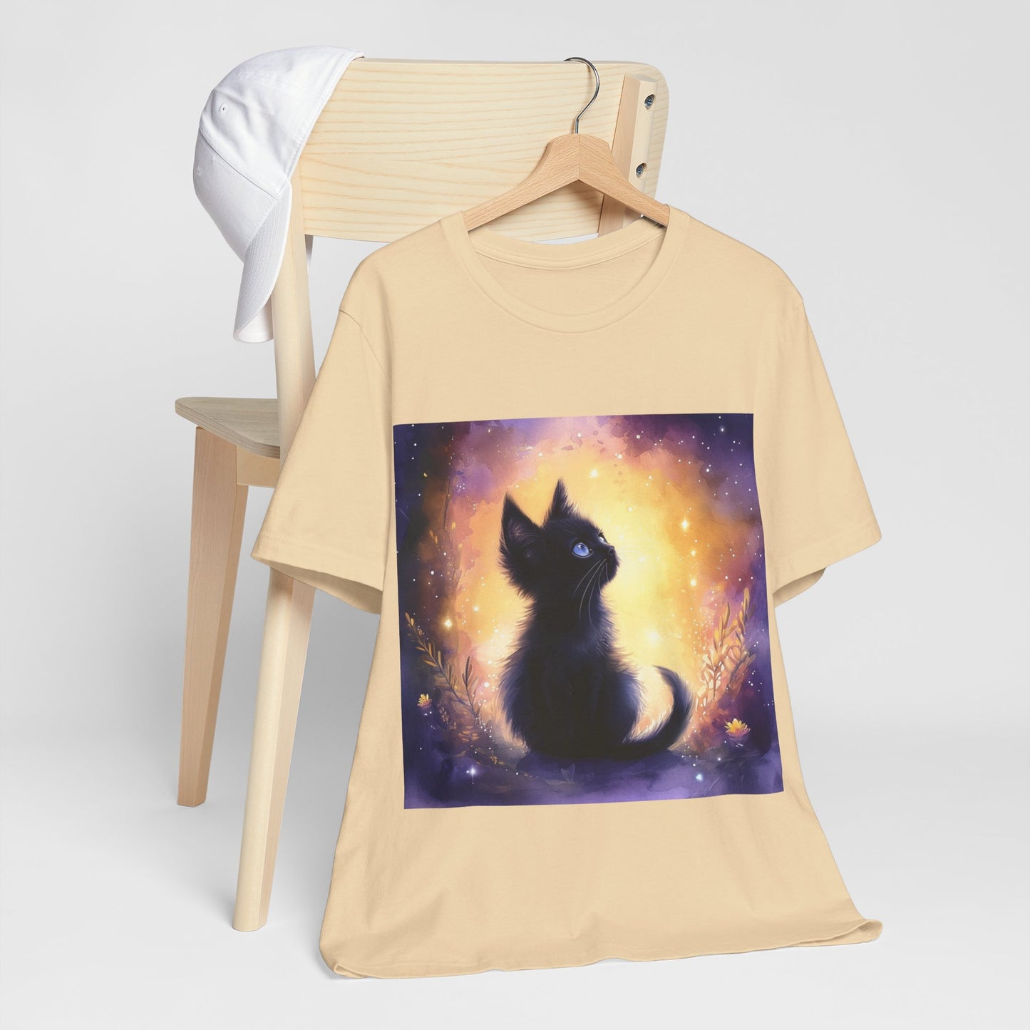 Galaxy Black Kitten Unisex Jersey Short Sleeve Tee