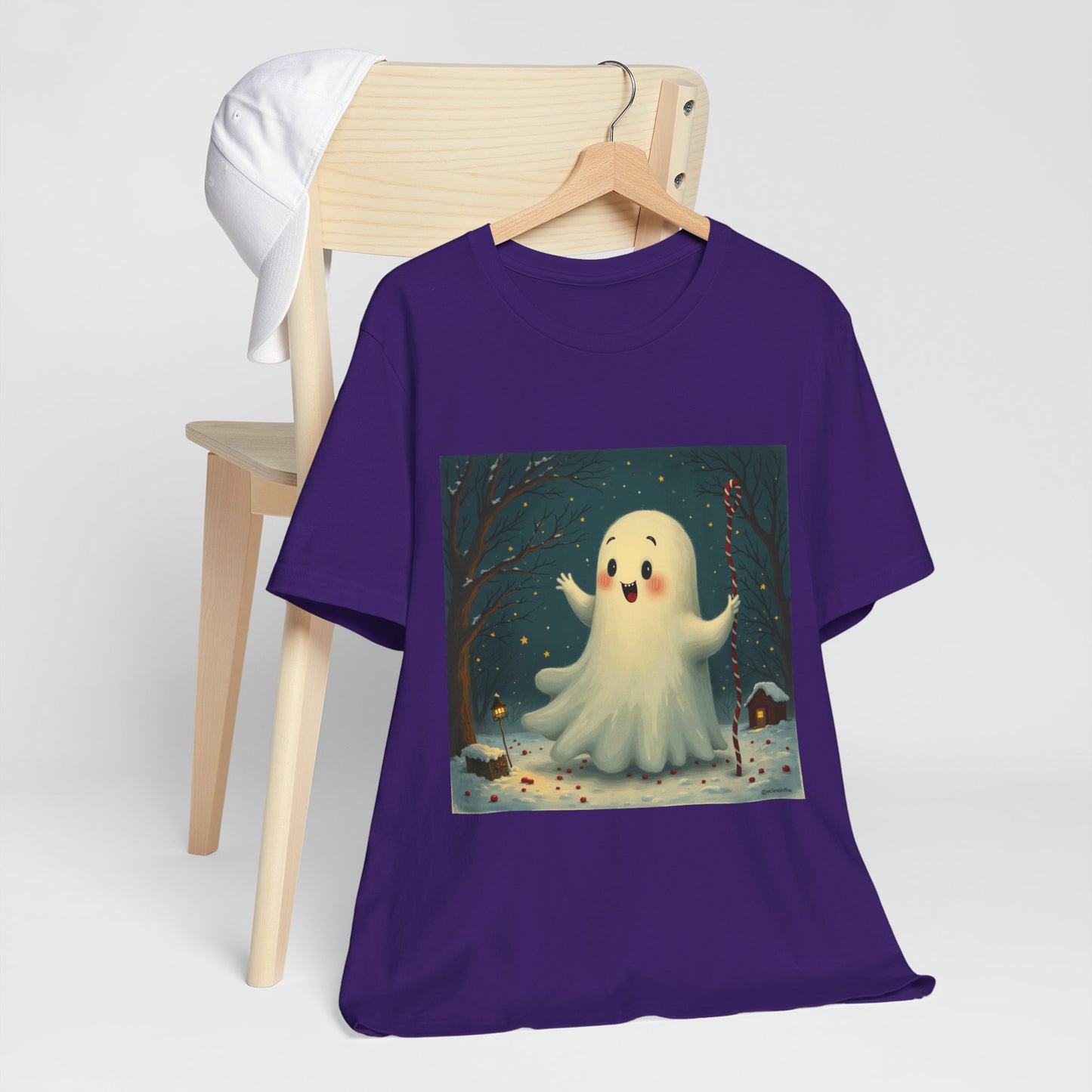 Cute Holiday Ghost Unisex Jersey Tee