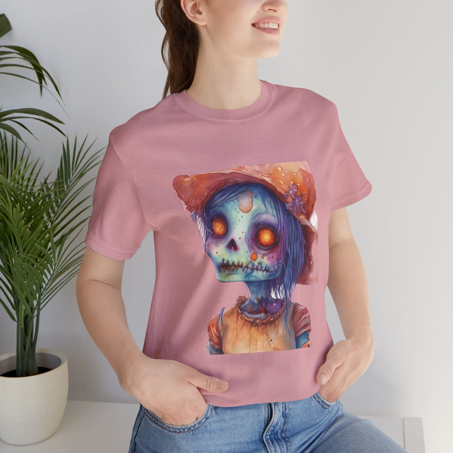 Cute Zombie Unisex Jersey Short Sleeve Tee