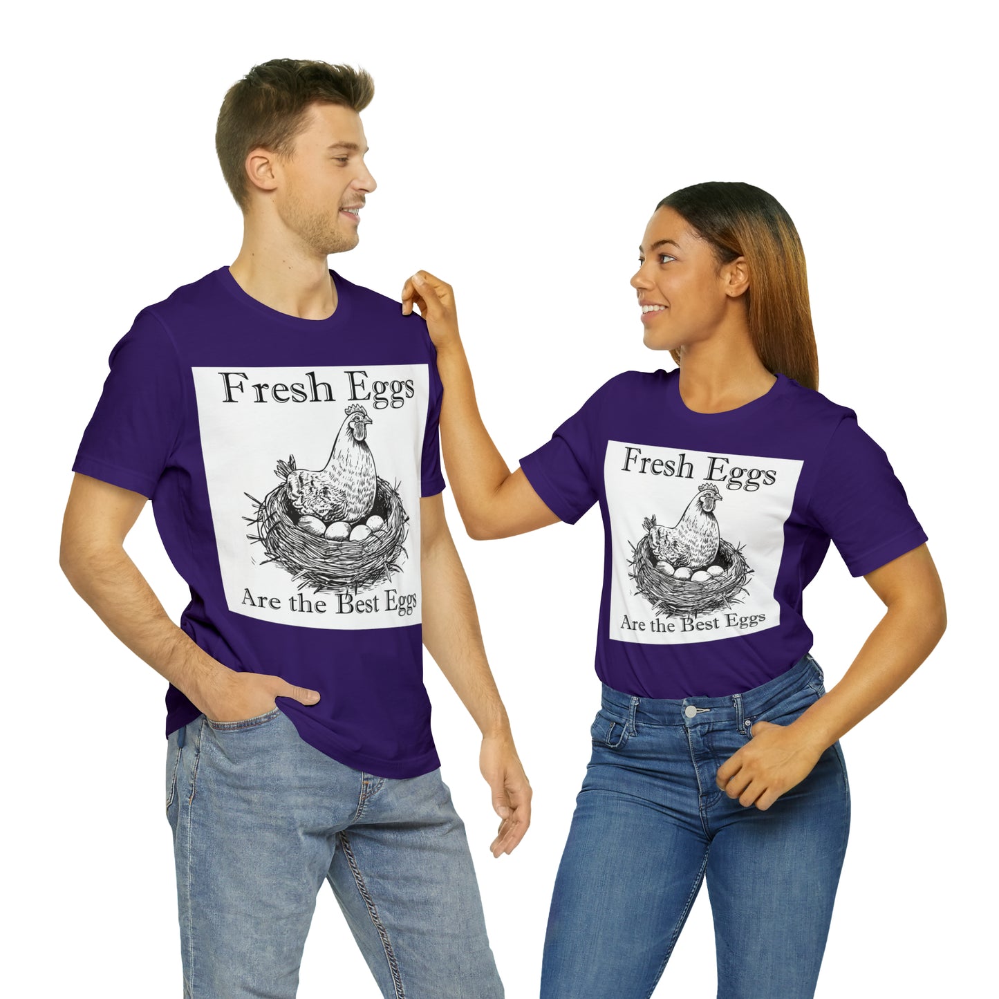 Fresh Eggs Unisex Jersey Short Sleeve Tee