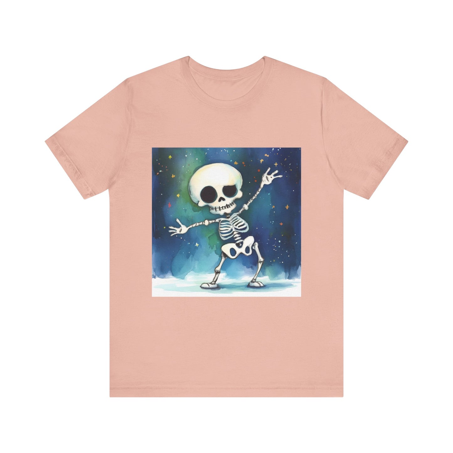 Cute Dancing Skeleton Unisex Jersey Short Sleeve Tee