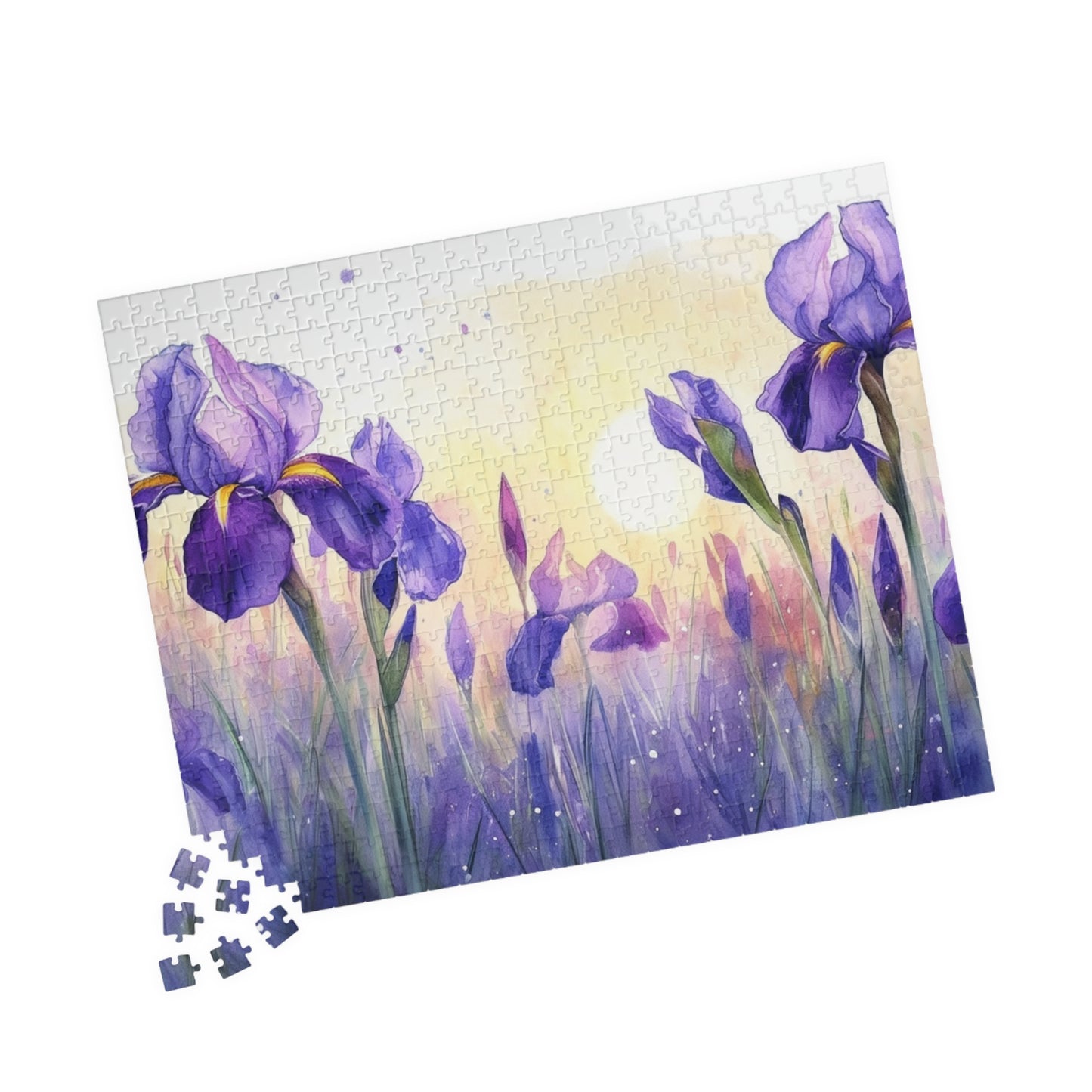 Beautiful Iris Painting Puzzle (110, 252, 520, 1014-piece)