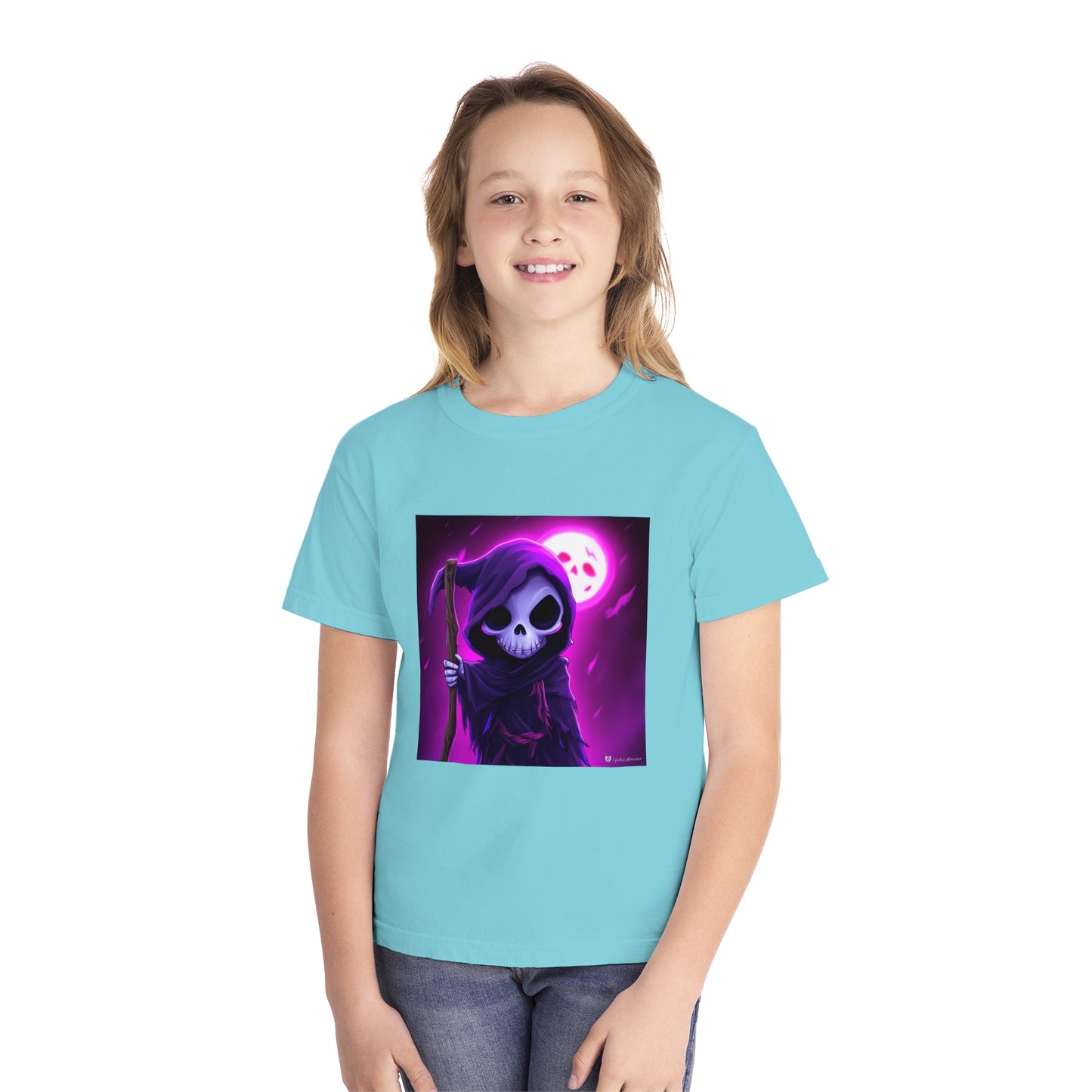 Smiling Moon Grim Reaper Youth Midweight Tee