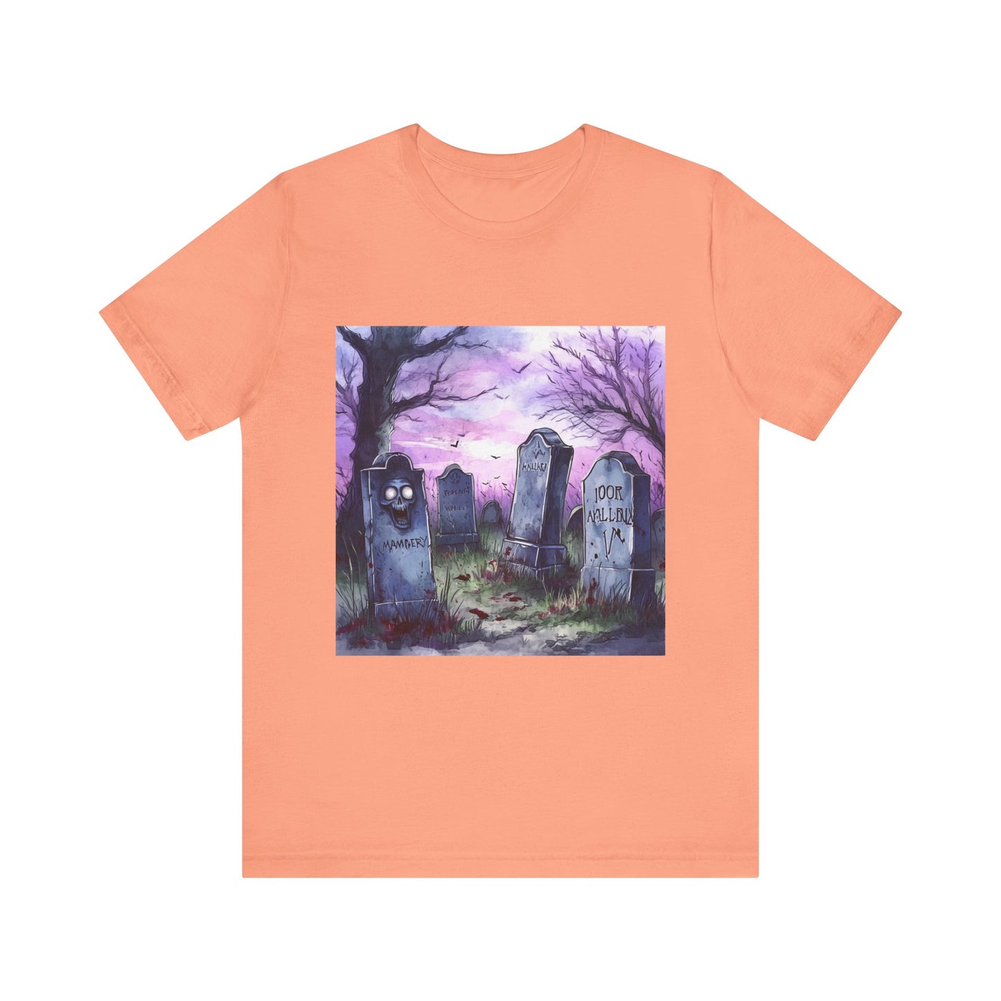 Purple Graveyard Unisex Jersey Short Sleeve Tee