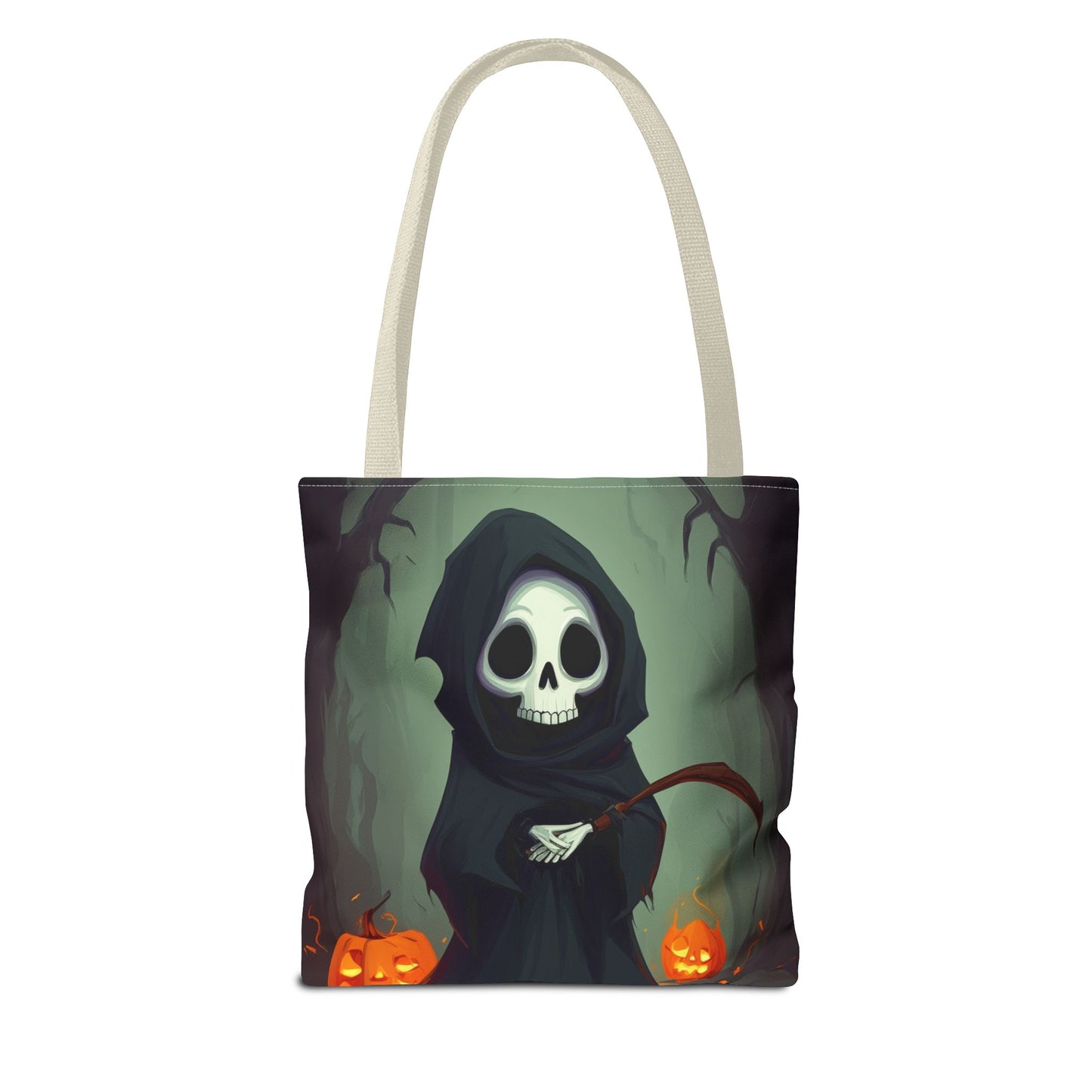 Spooky Forest Grim Reaper Tote Bag (AOP)