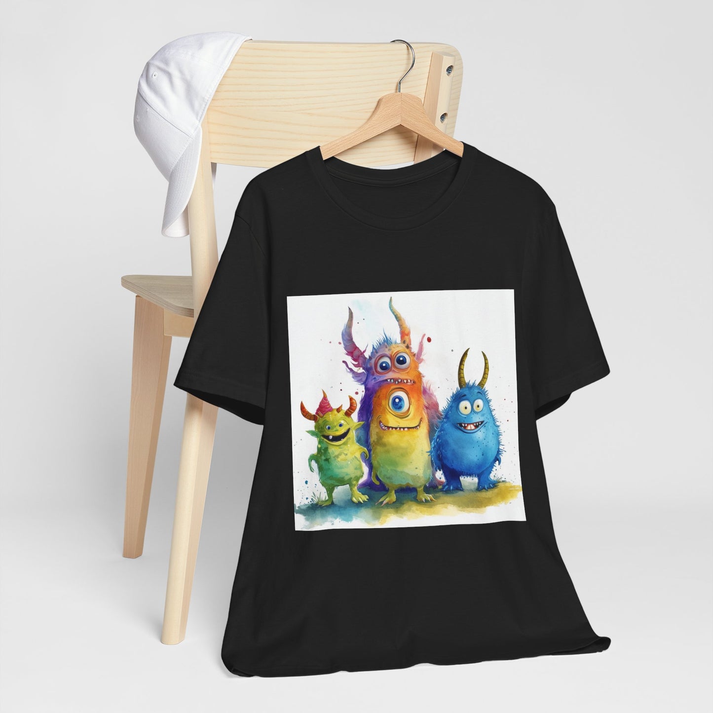 Funny Cartoon Monsters Unisex Jersey Short Sleeve Tee