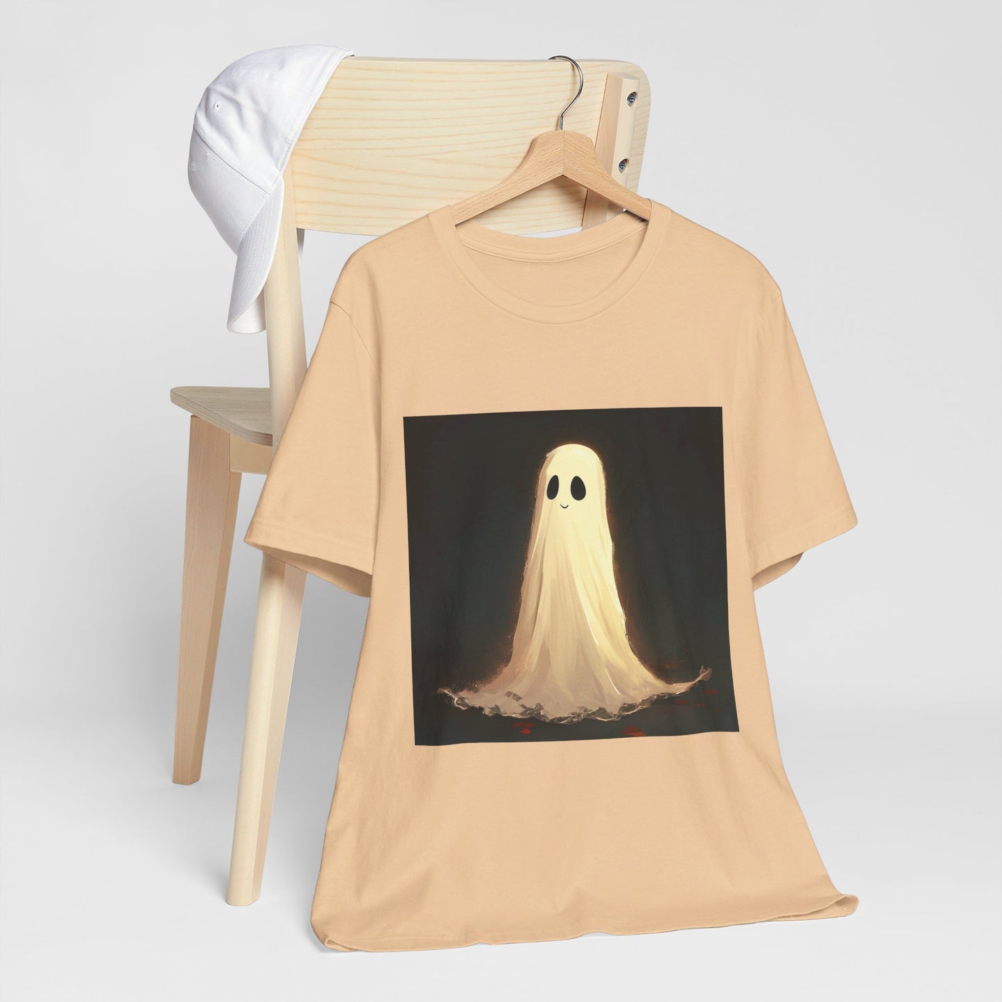 Happy Spooky Ghost Unisex Jersey Short Sleeve Tee