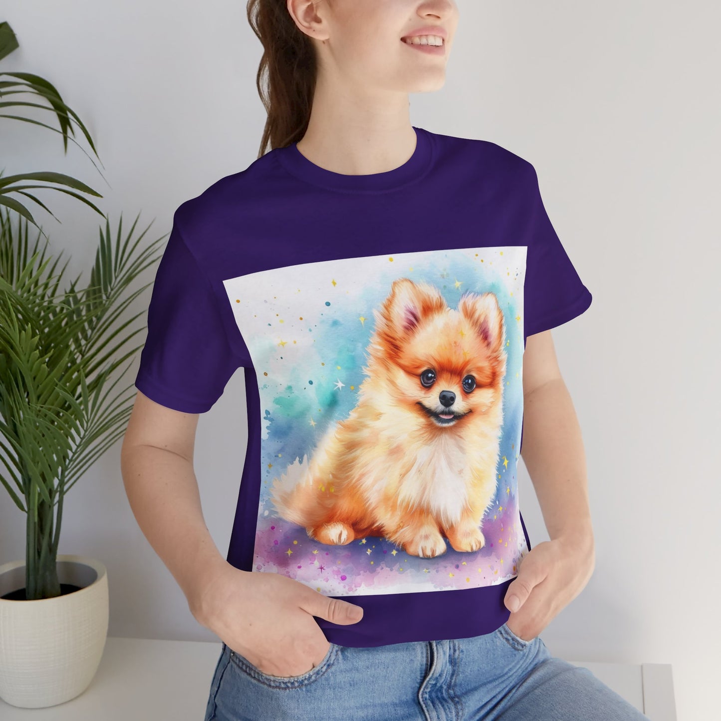 Pomeranian Unisex Jersey Short Sleeve Tee