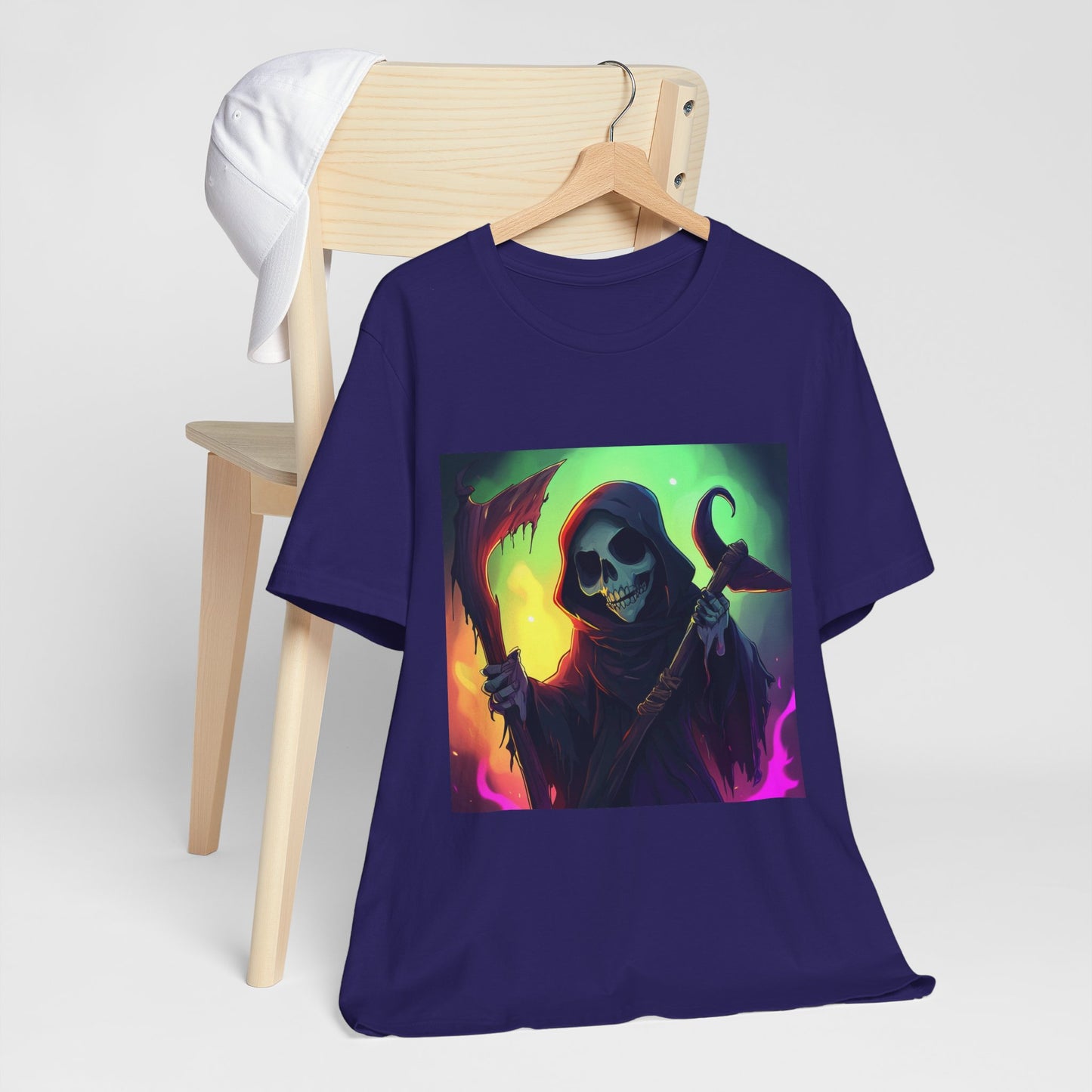 Colorful Grim Reaper Unisex Jersey Short Sleeve Tee