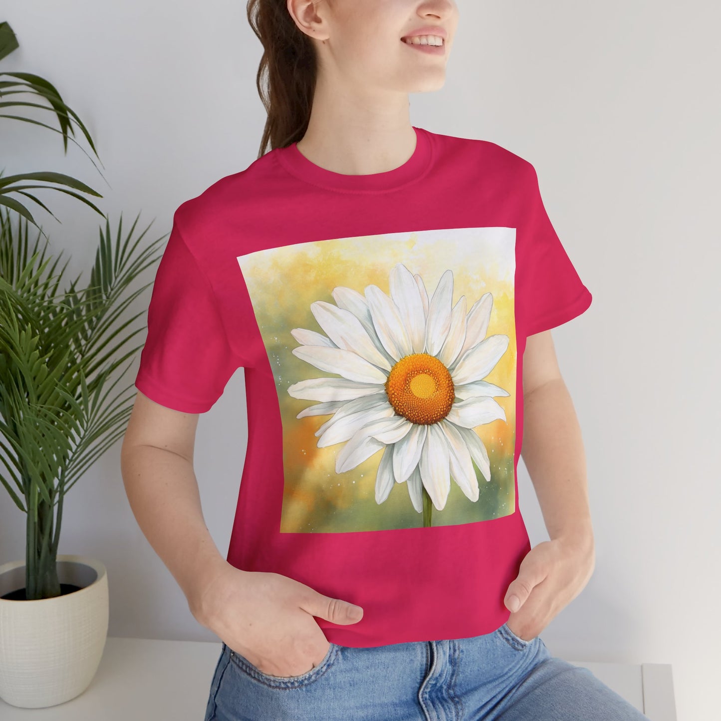 Daisy Bloom Unisex Jersey Tee - Perfect for Spring Celebrations