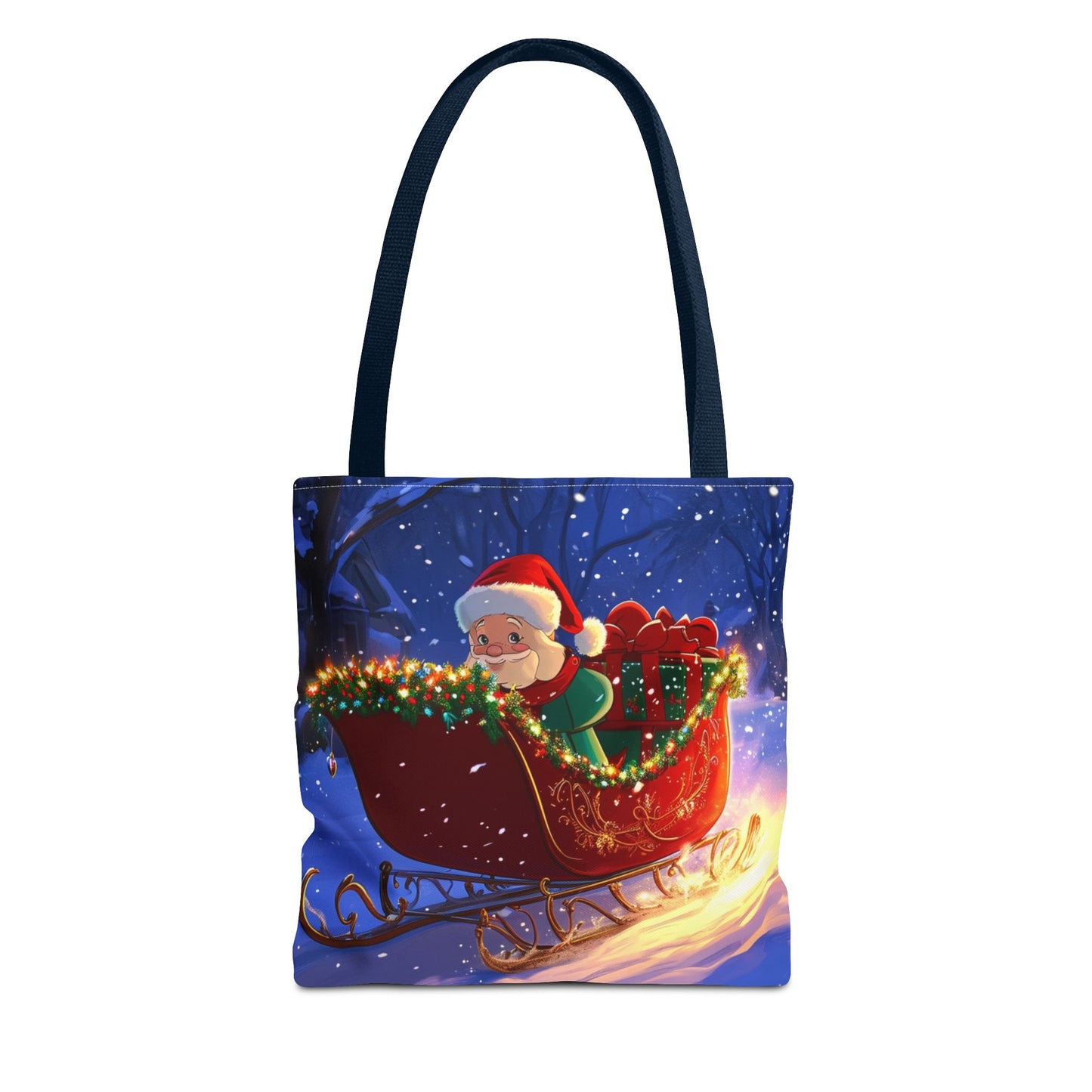 Cute Cartoon Santa Tote Bag (AOP)