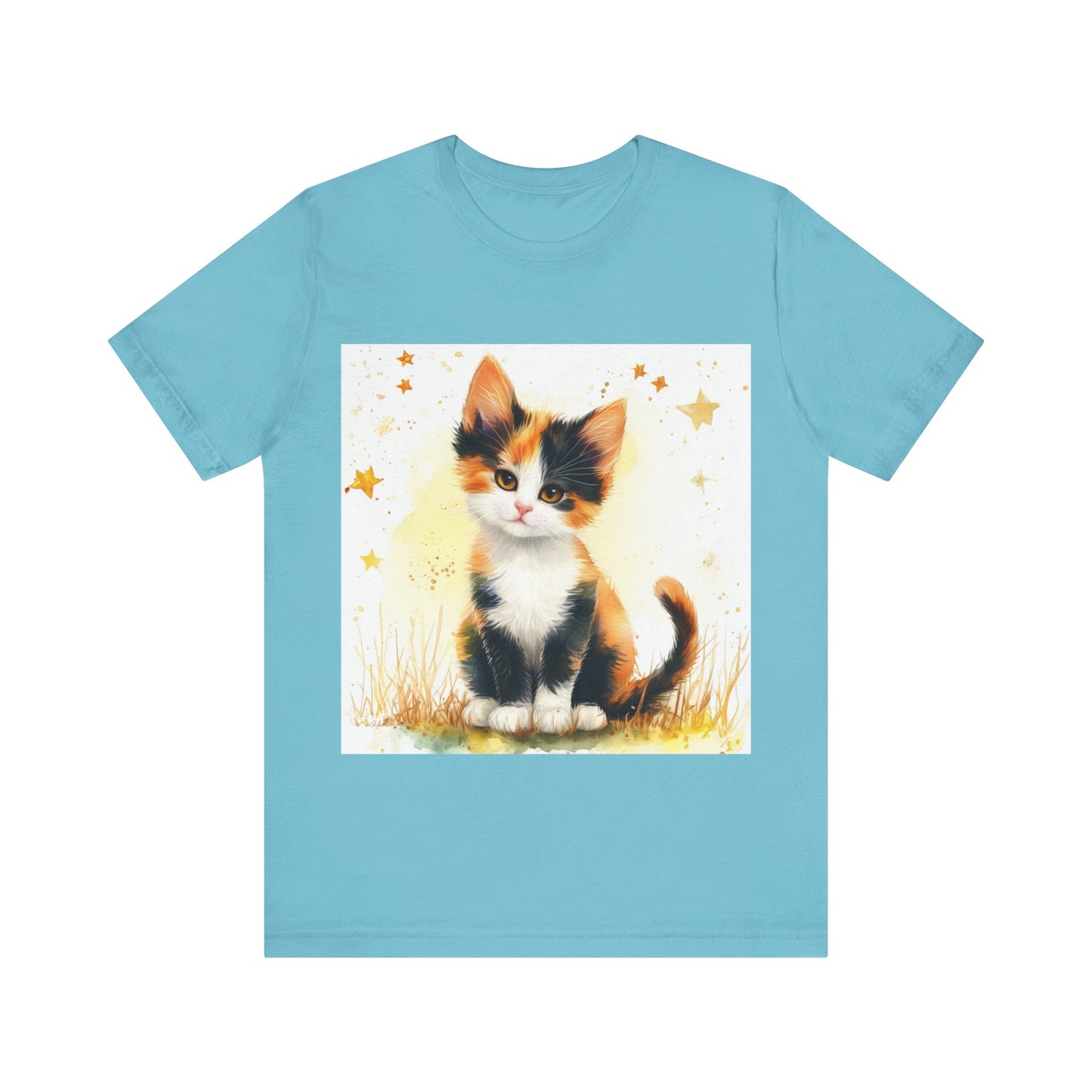 Cute Calico Kitten Unisex Jersey Short Sleeve Tee