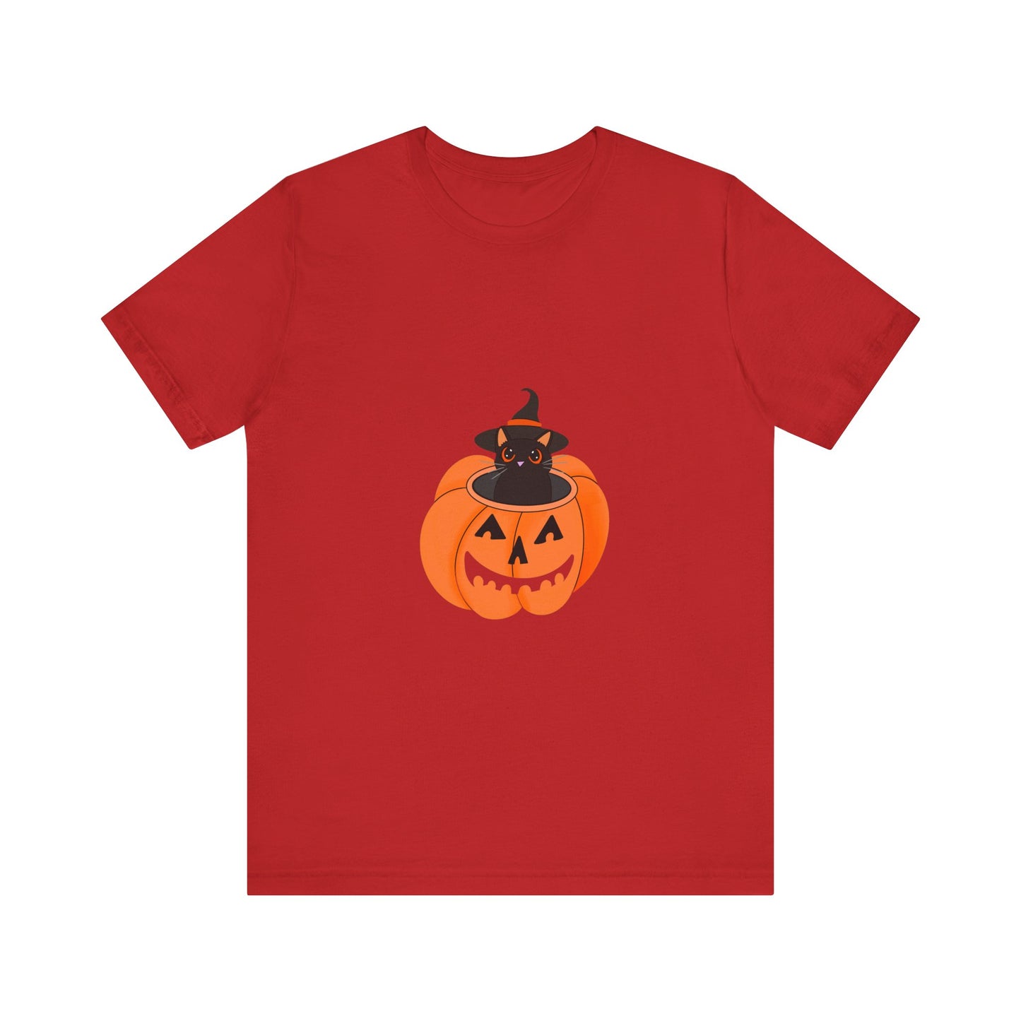 Cute Cat Halloween Unisex Jersey Short Sleeve Tee