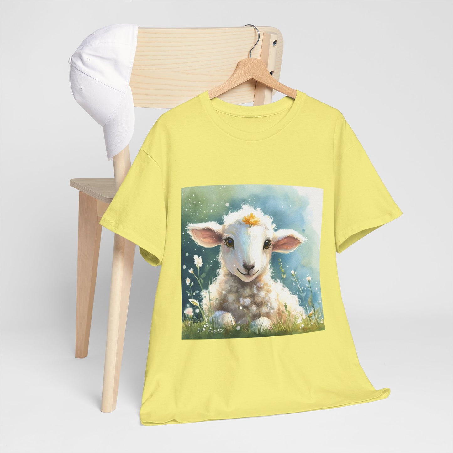 Cute Lamb Unisex Heavy Cotton Tee