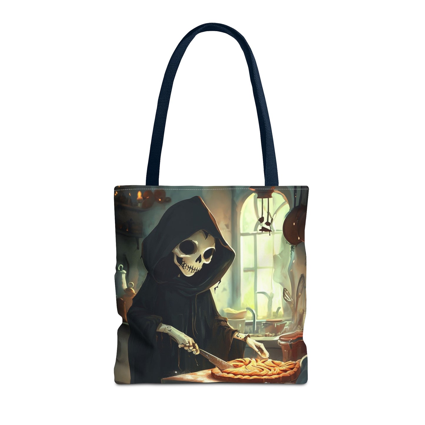 Grim Reaper Baking Pie Tote Bag (AOP)