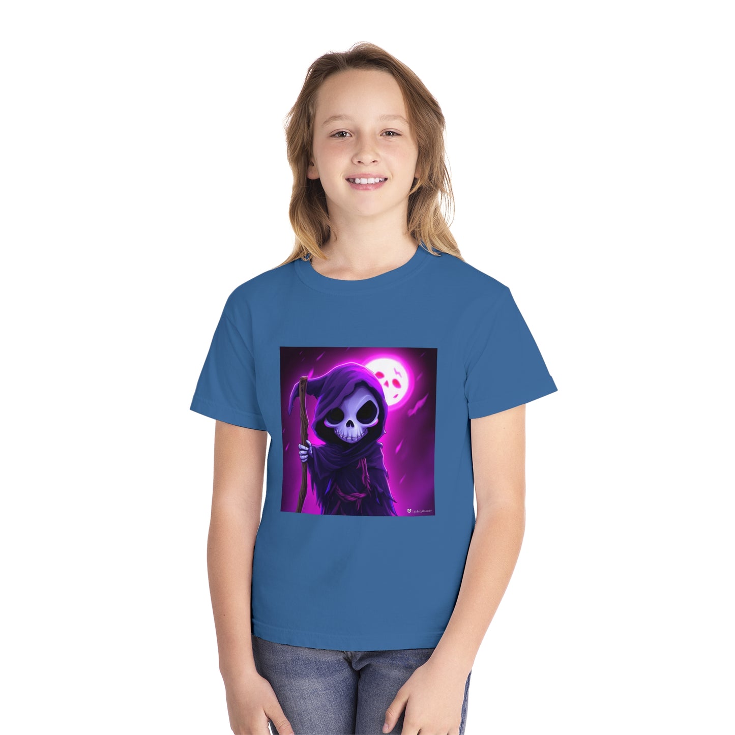 Smiling Moon Grim Reaper Youth Midweight Tee