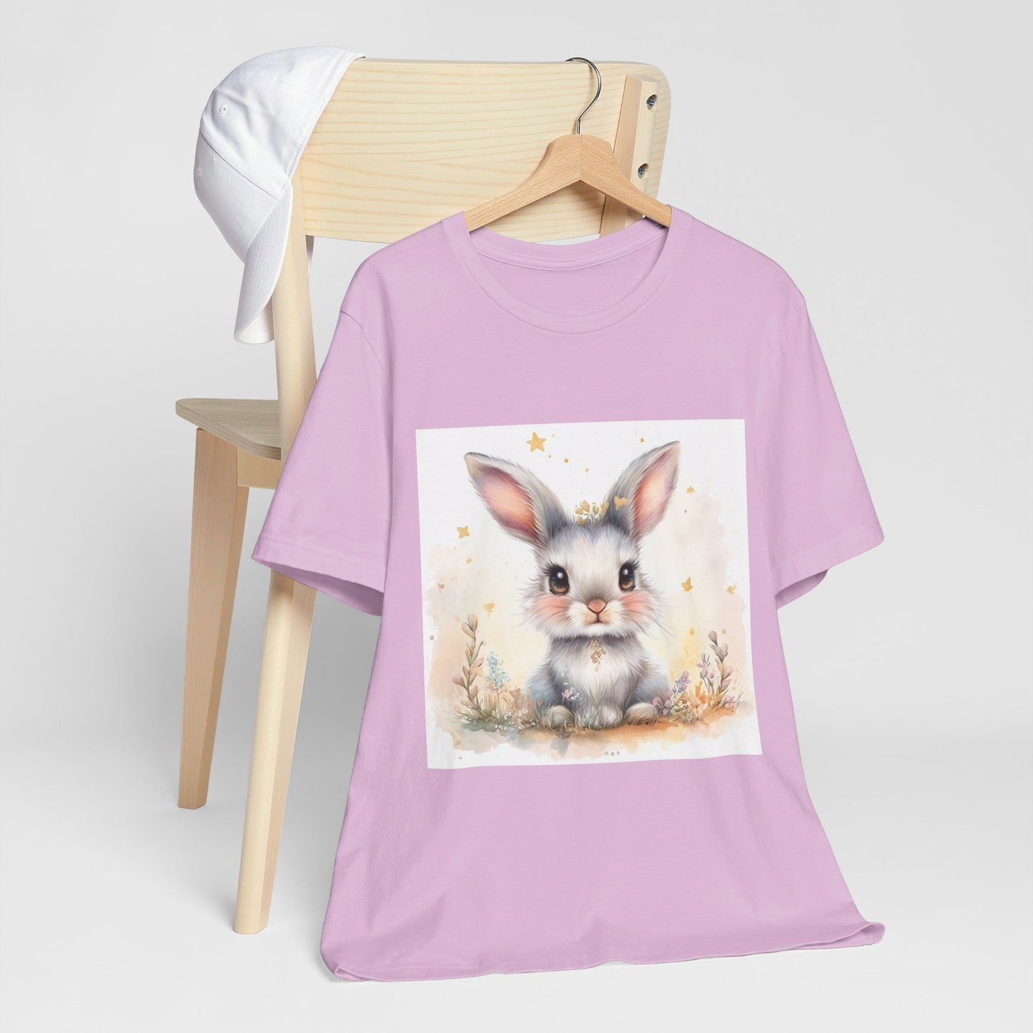 Cute fluffy bunny Unisex Jersey Short Sleeve Tee