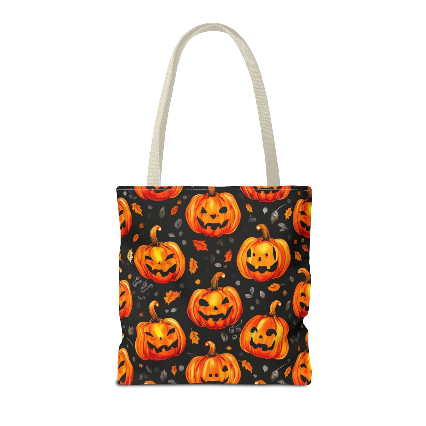 Happy Pumpkin Pattern Tote Bag (AOP)