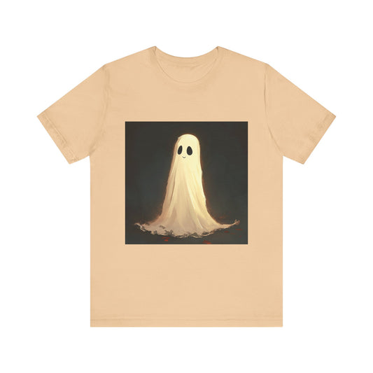 Happy Spooky Ghost Unisex Jersey Short Sleeve Tee