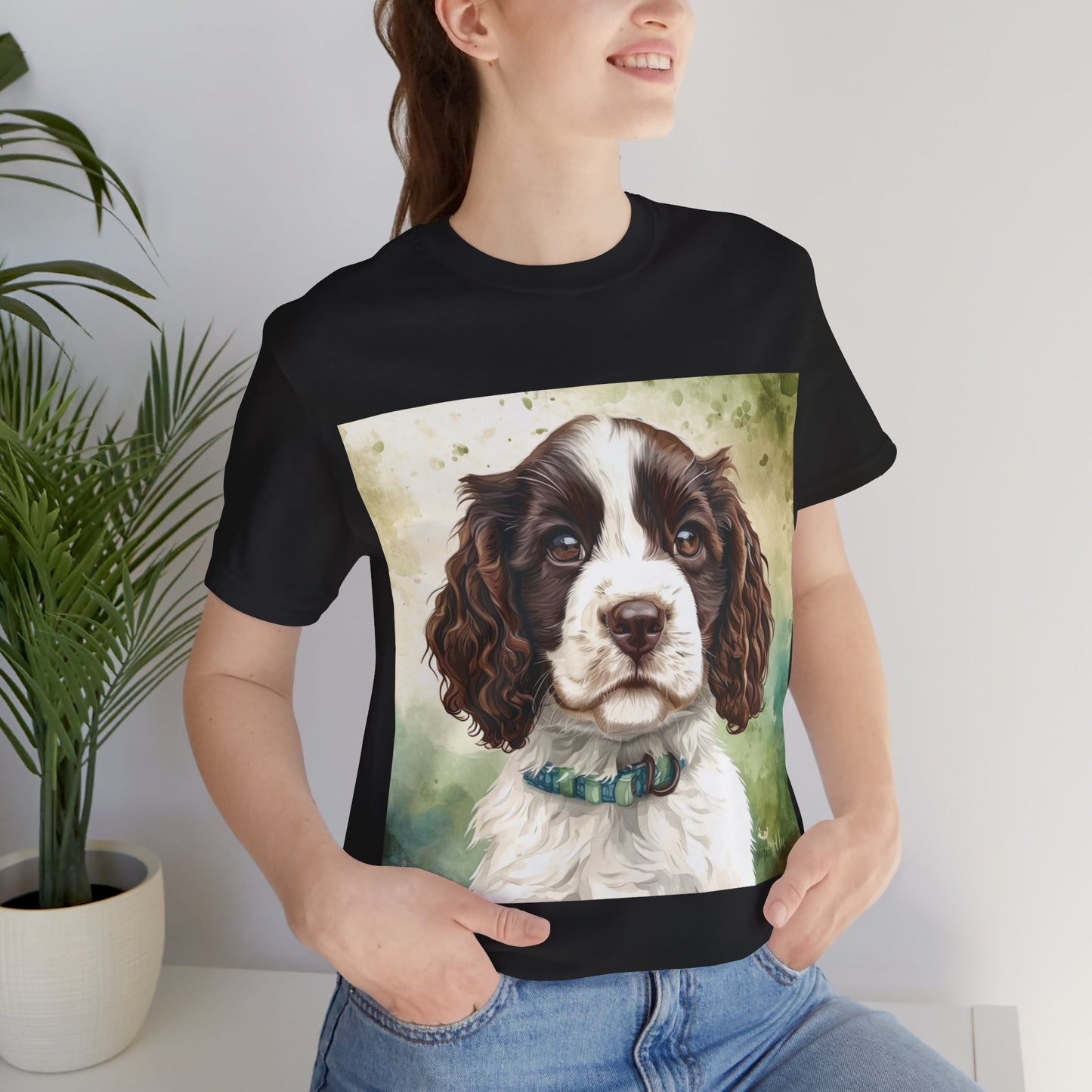 Springer Spaniel Unisex Jersey Short Sleeve Tee