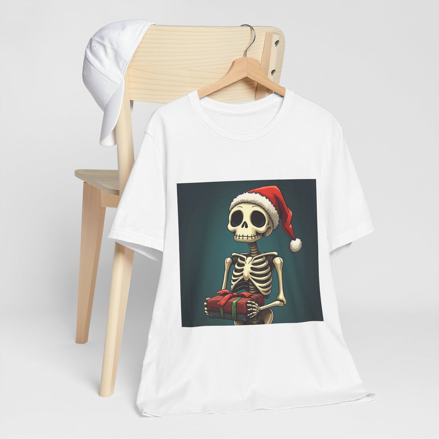 Cute Cartoon Festive Skeleton Unisex Jersey Tee