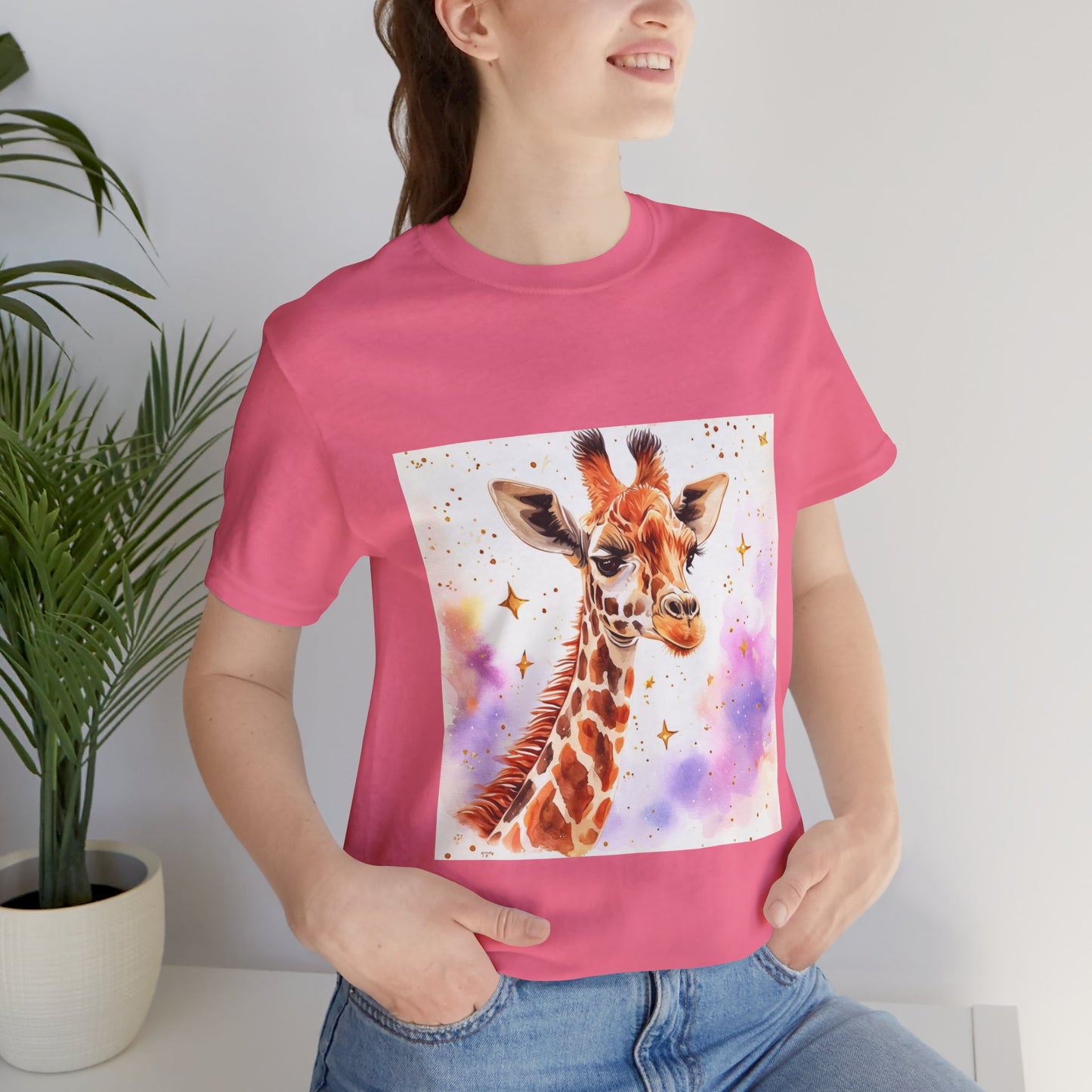 Cute Giraffe Unisex Jersey Short Sleeve Tee