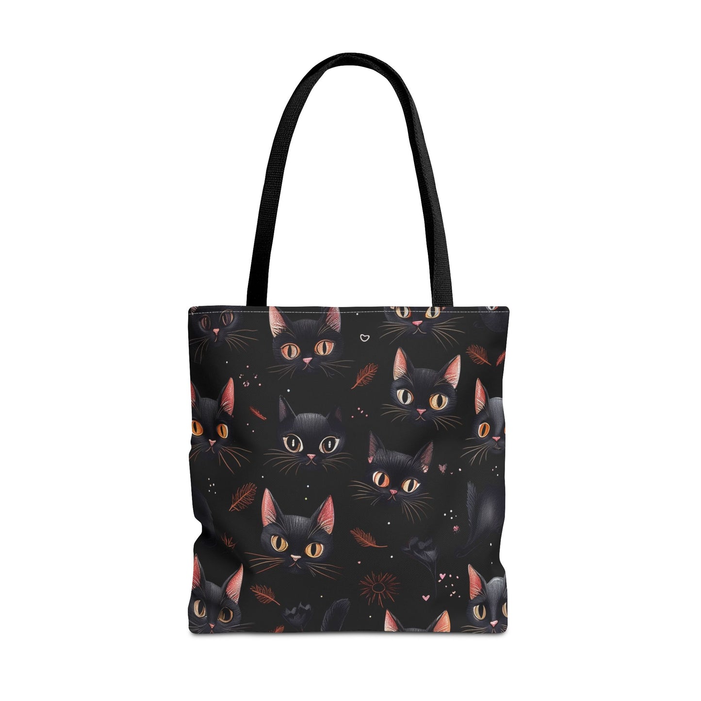 Cute Black Cat Pattern Tote Bag (AOP)