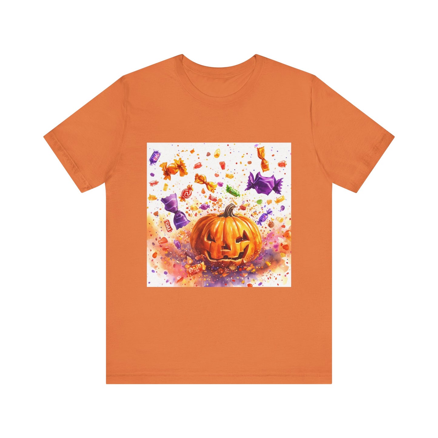 Jack o Lantern Candy Unisex Jersey Short Sleeve Tee