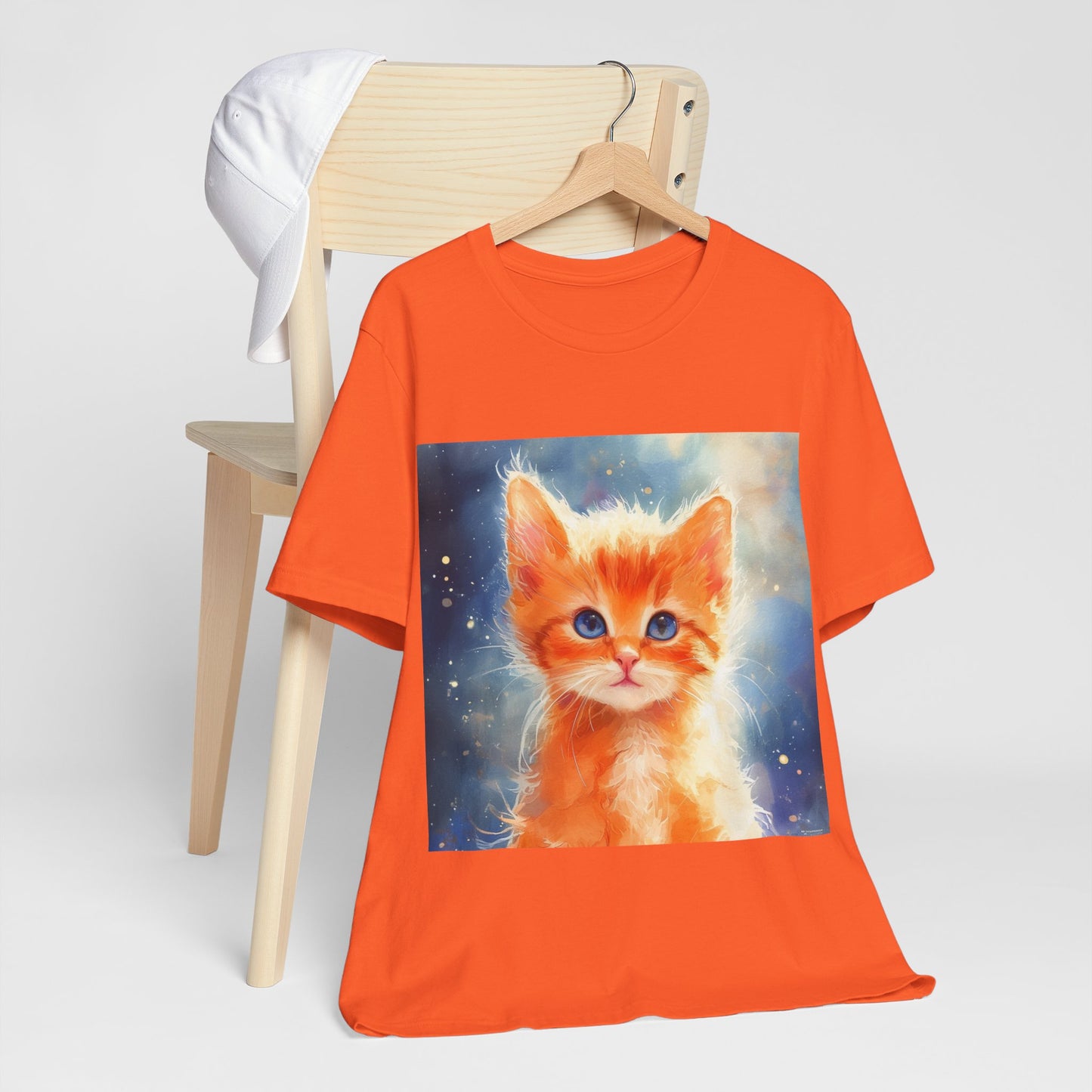 Orange Kitten Unisex Jersey Short Sleeve Tee