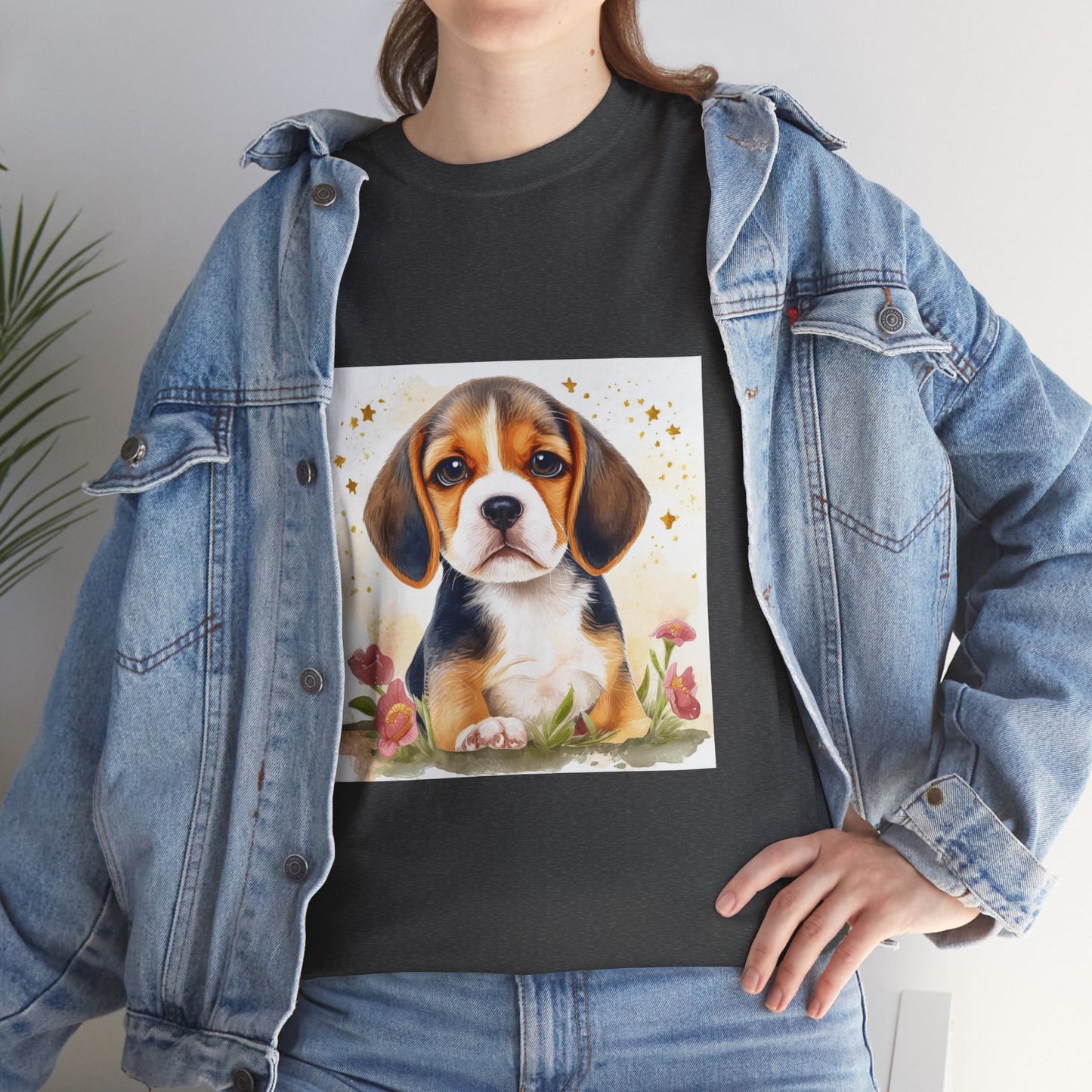 Beagle Puppy Unisex Heavy Cotton Tee