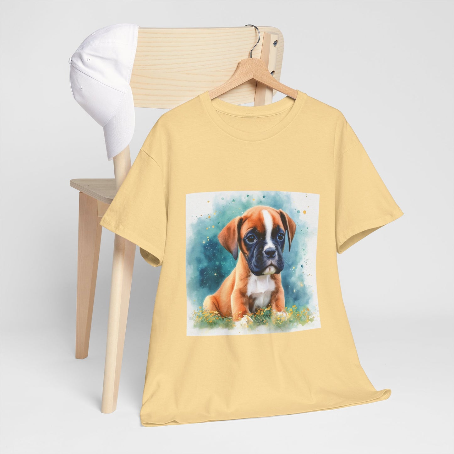 Boxer Puppy Unisex Heavy Cotton Tee