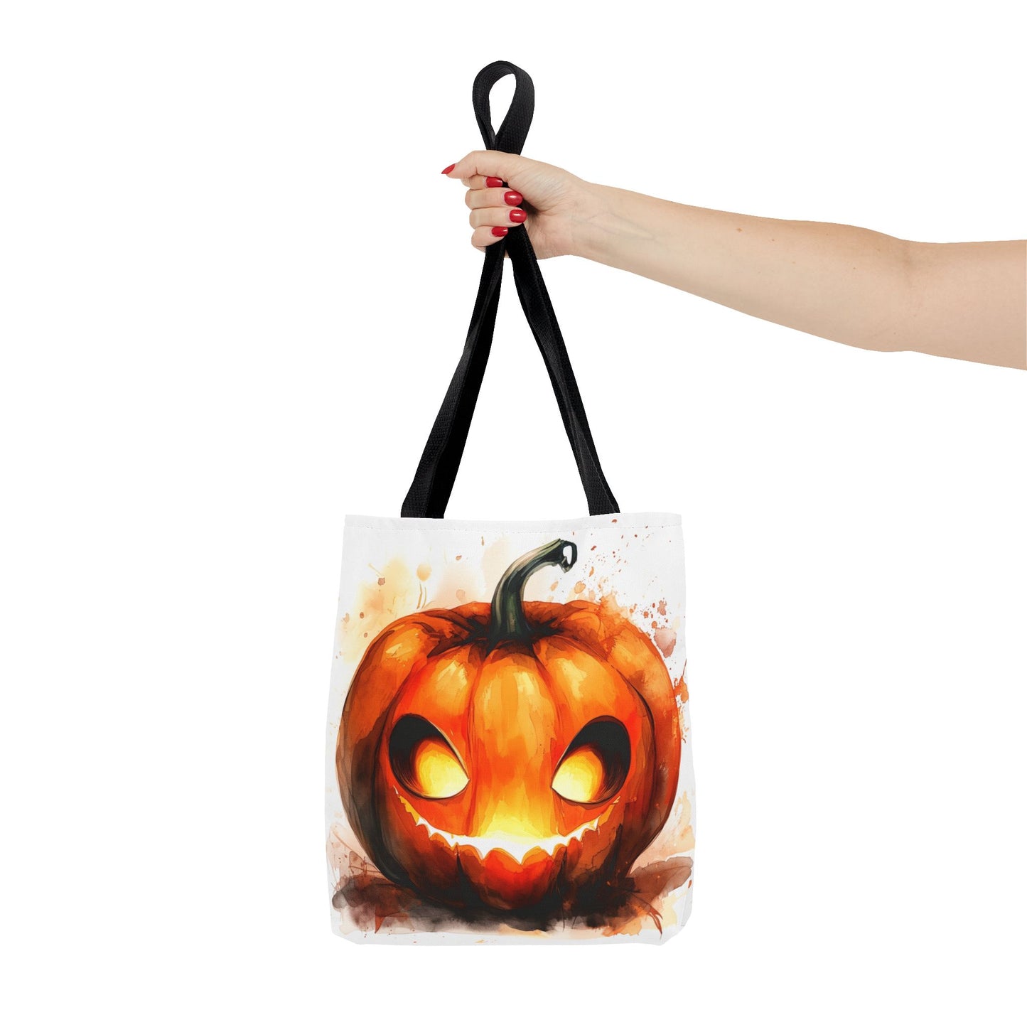 Cute Happy Jack o Lantern Tote Bag (AOP)