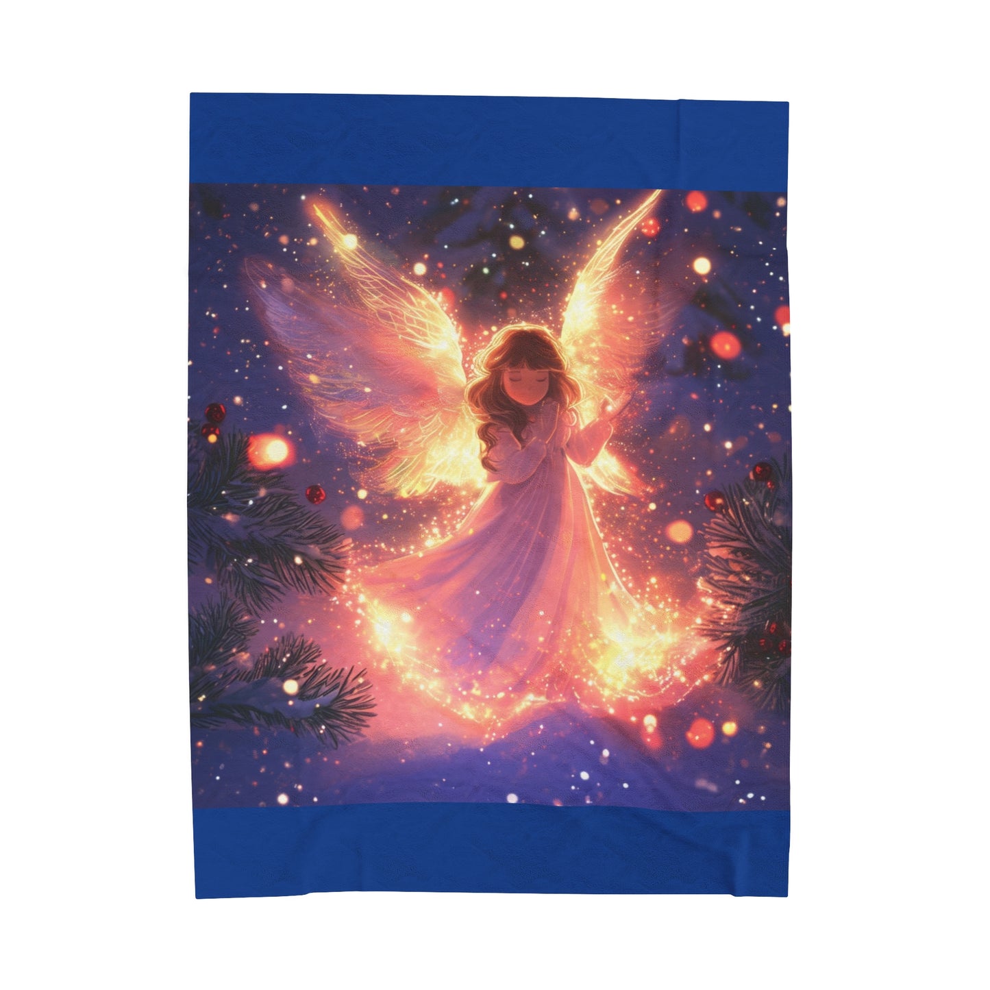 Cute Angel Velveteen Plush Blanket