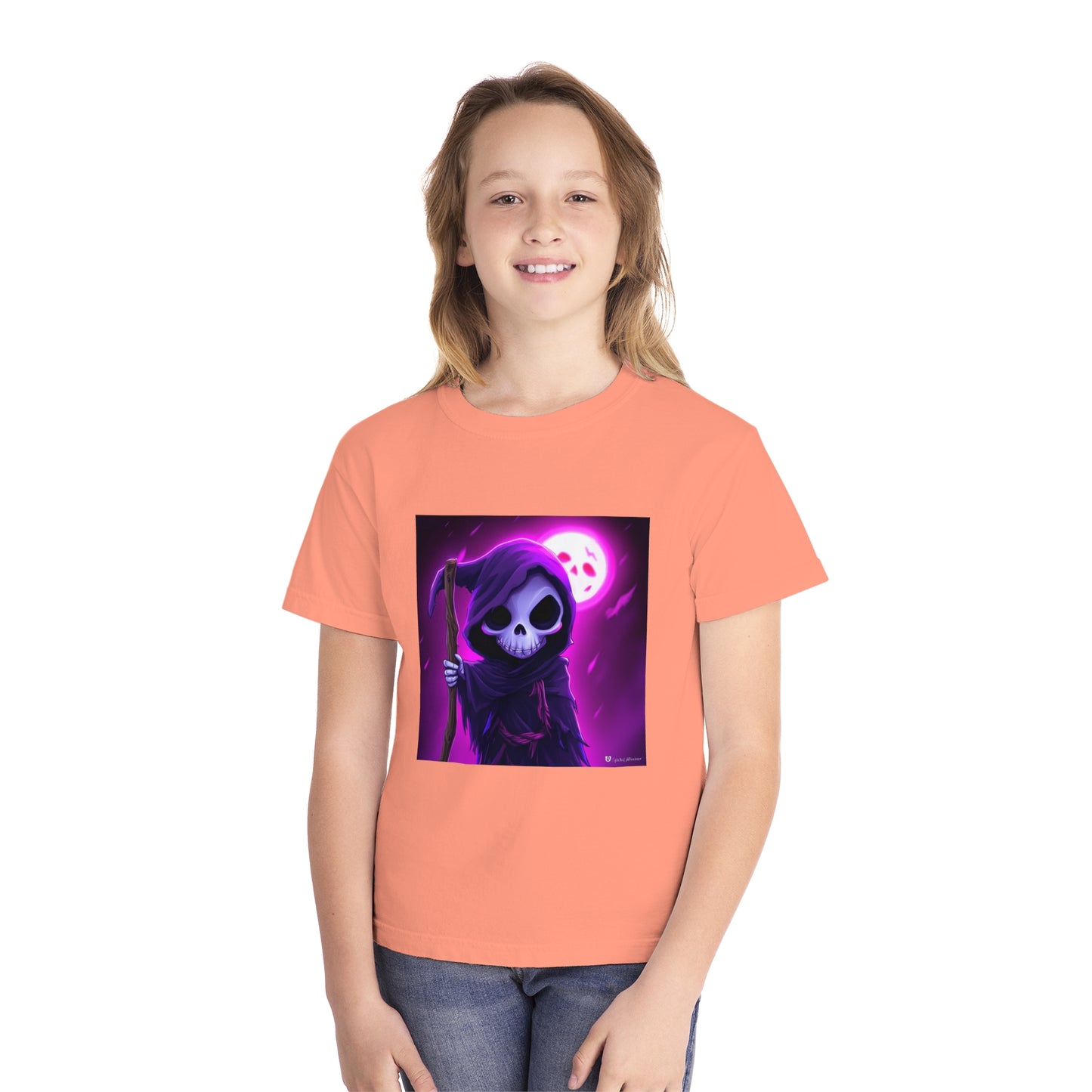 Smiling Moon Grim Reaper Youth Midweight Tee