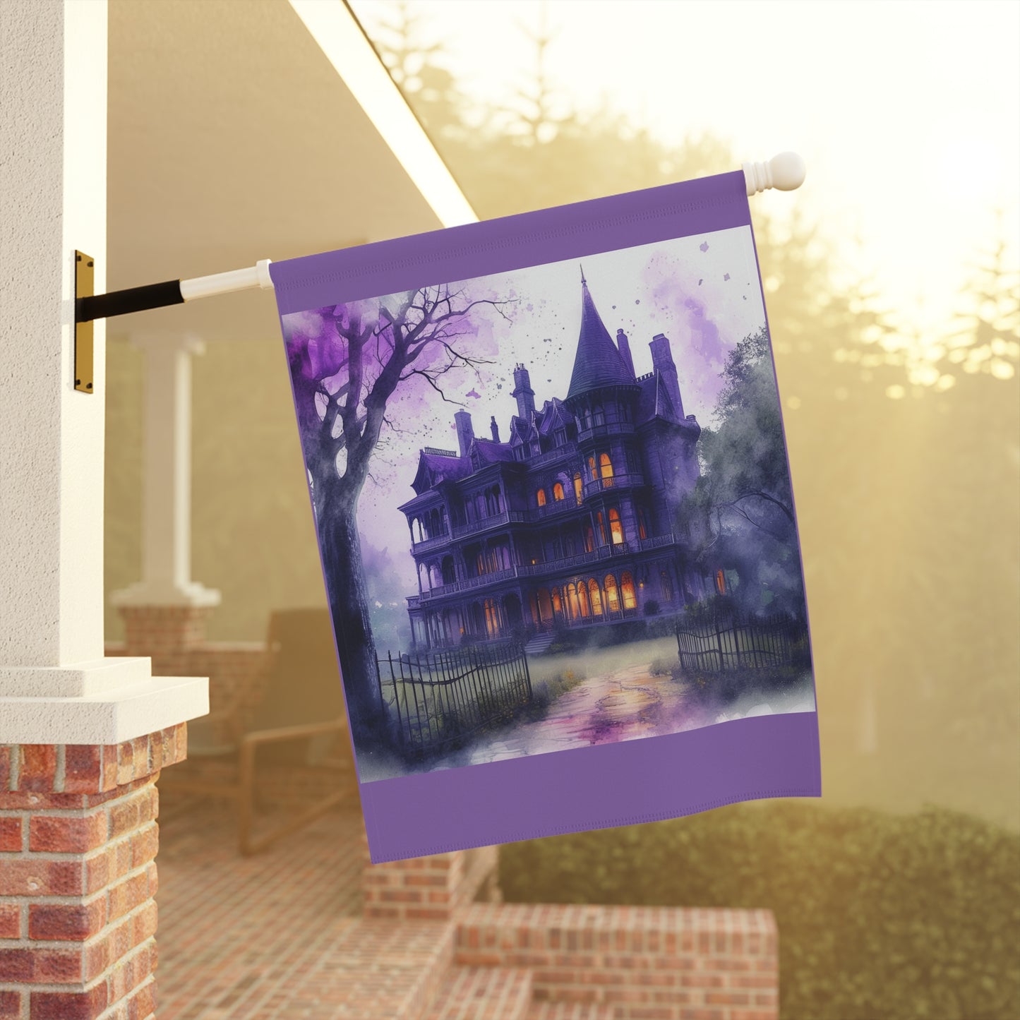 Haunted House Garden & House Banner