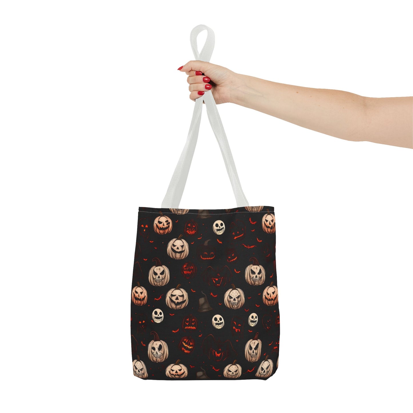 Spooky Halloween Pattern Tote Bag (AOP)