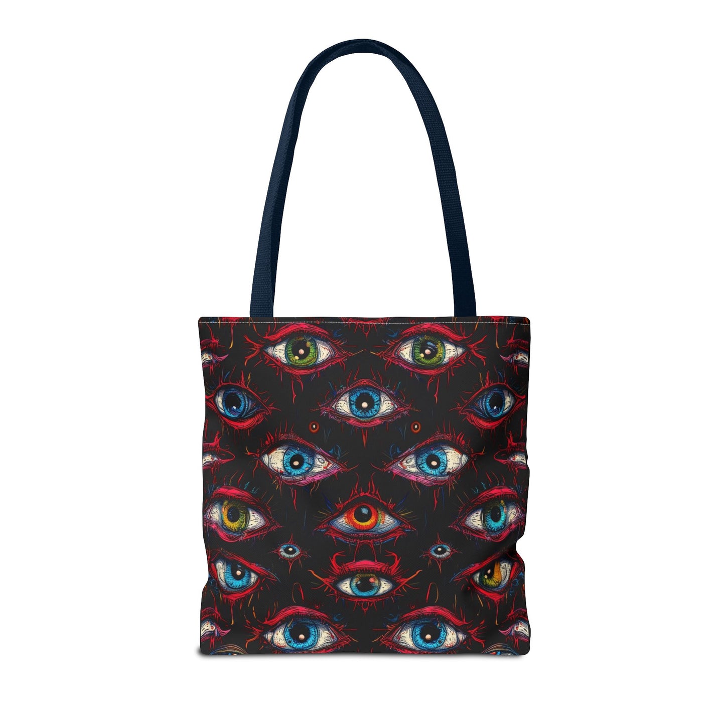 Creepy Eye Pattern Tote Bag (AOP)