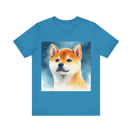 Starry Shiba Inu Unisex Jersey Short Sleeve Tee