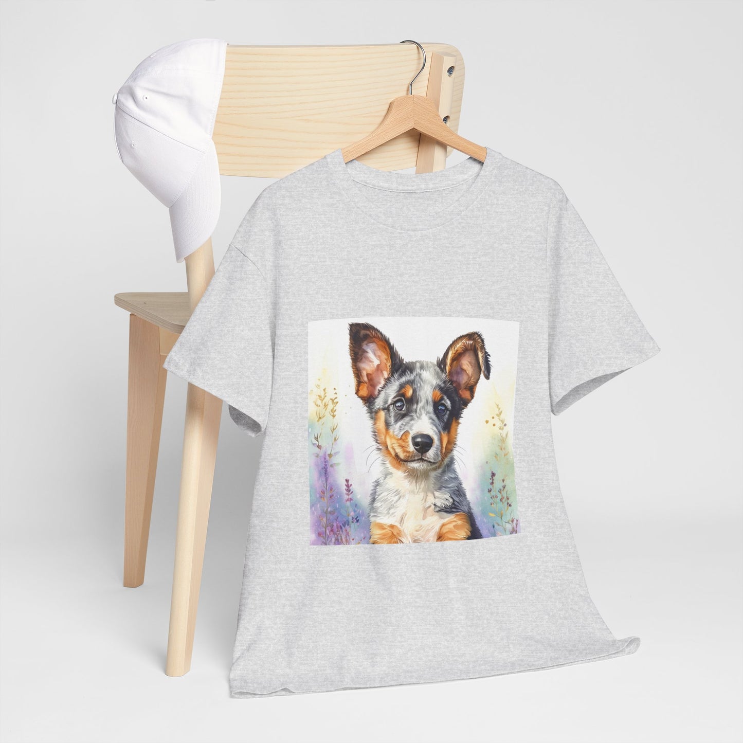 Australian Cattle Dog Puppy Unisex Heavy Cotton Tee