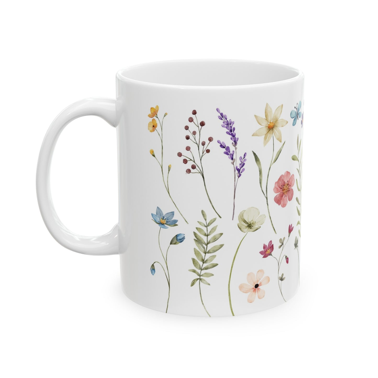 Wildflower Ceramic Mug, 11oz