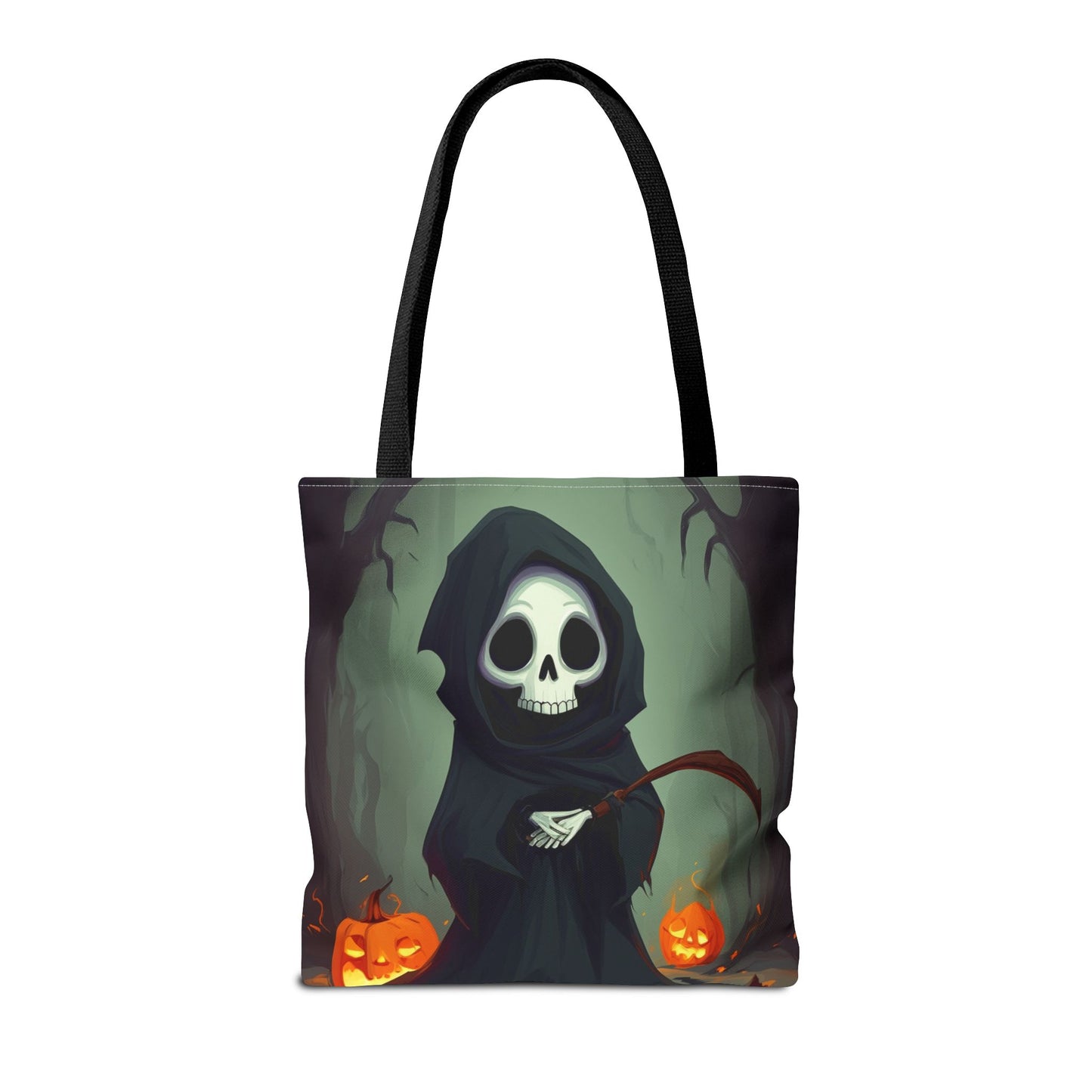 Spooky Forest Grim Reaper Tote Bag (AOP)