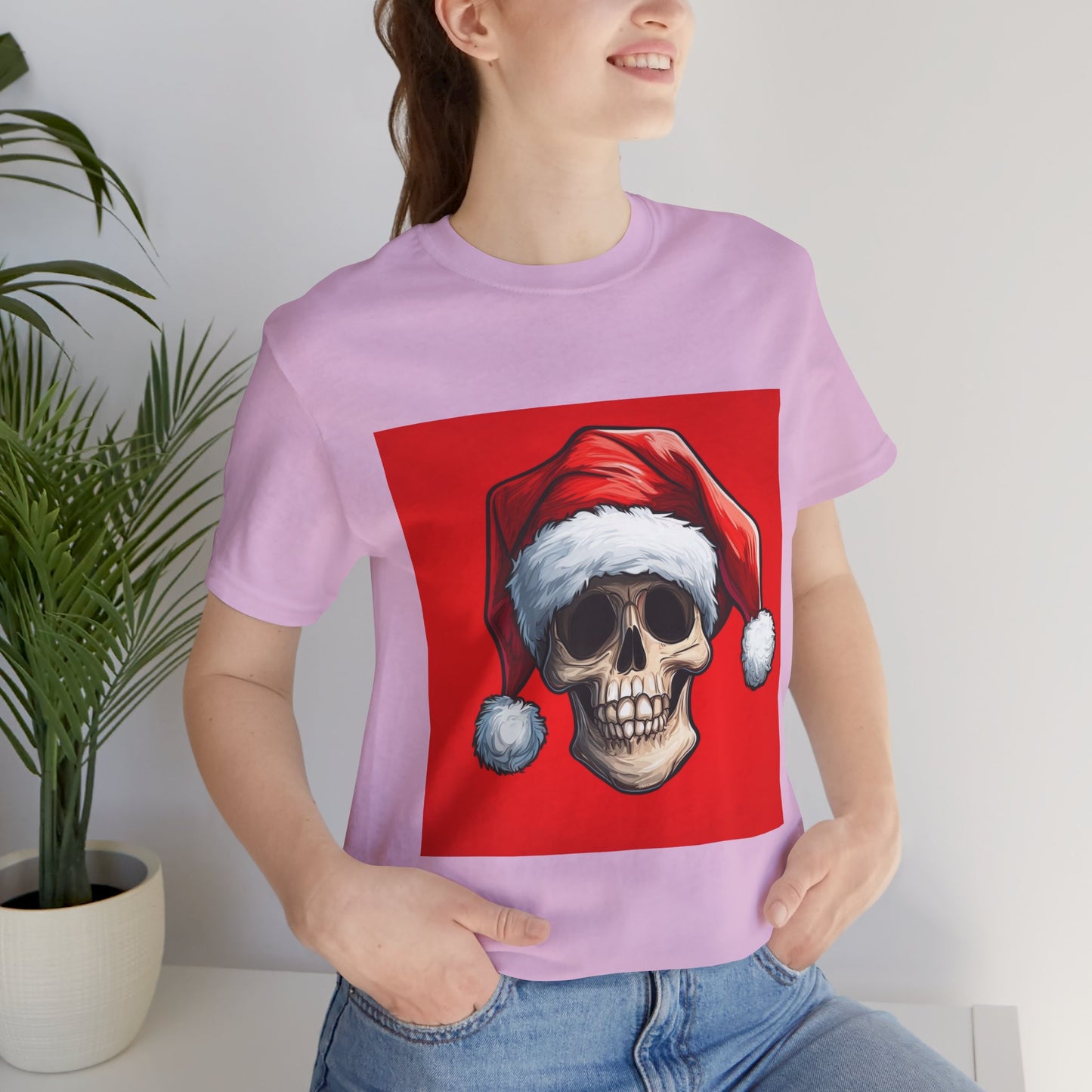 Spooky Jester Santa Skull