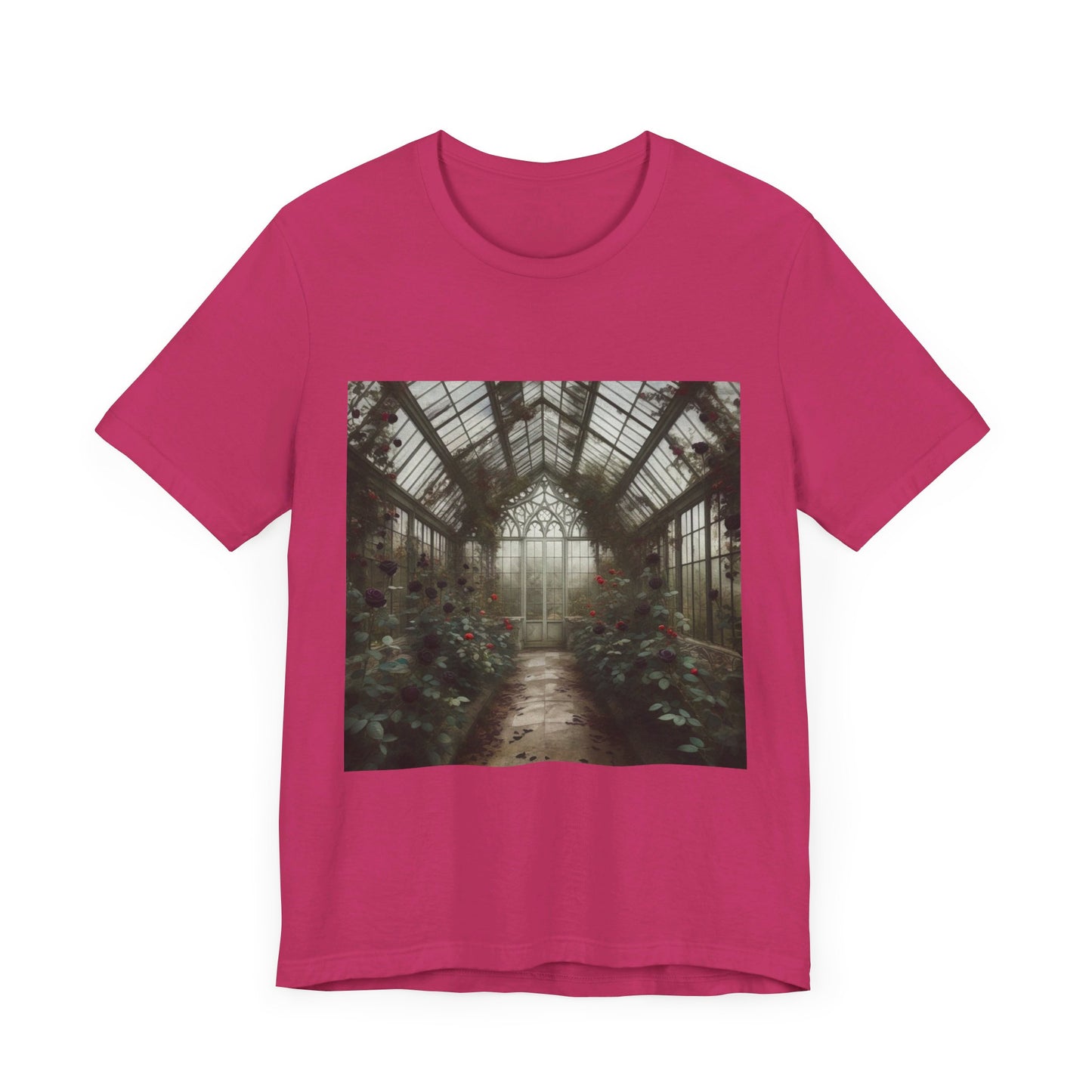 Gothic Roses Greenhouse Unisex Jersey Short Sleeve Tee