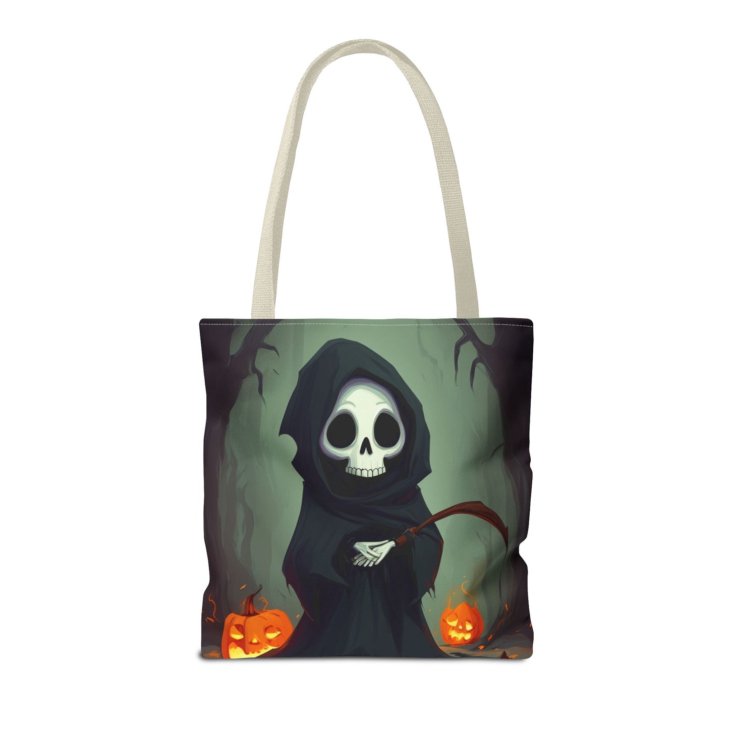 Spooky Forest Grim Reaper Tote Bag (AOP)