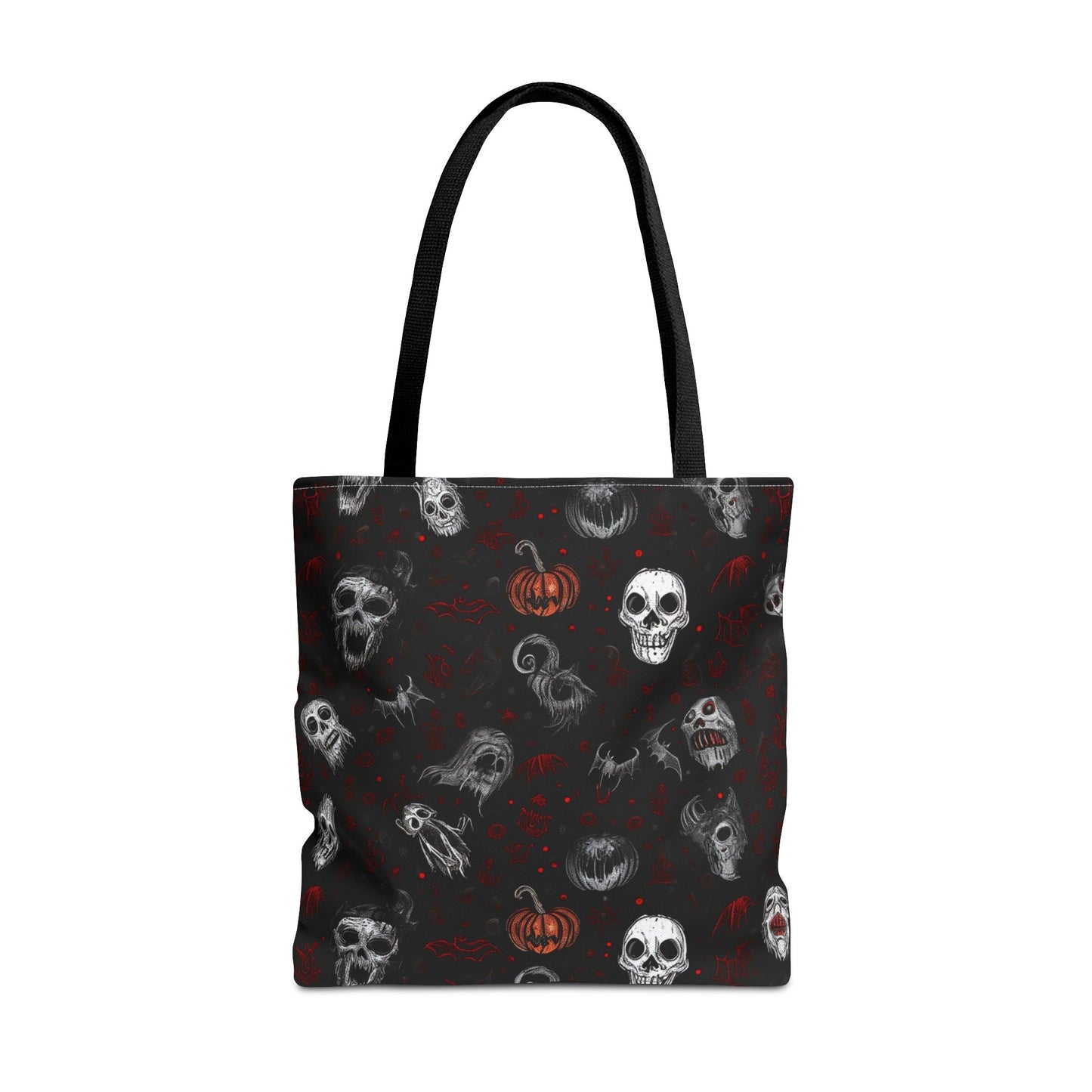 Scary Halloween Pattern Tote Bag (AOP)