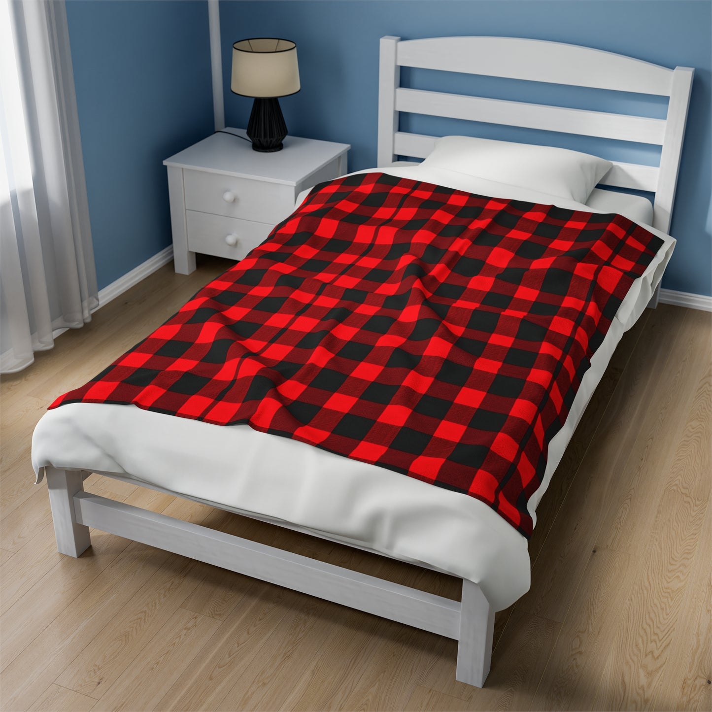 Classic Plaid Velveteen Plush Blanket