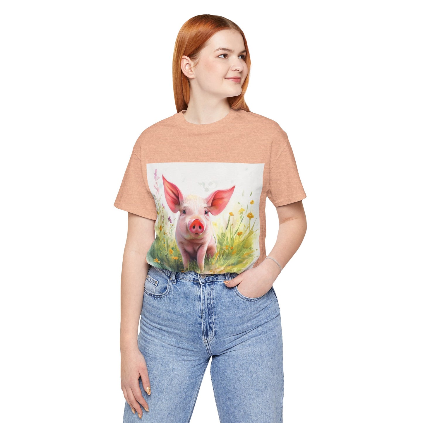 Playful Piglet Unisex Jersey Short Sleeve Tee