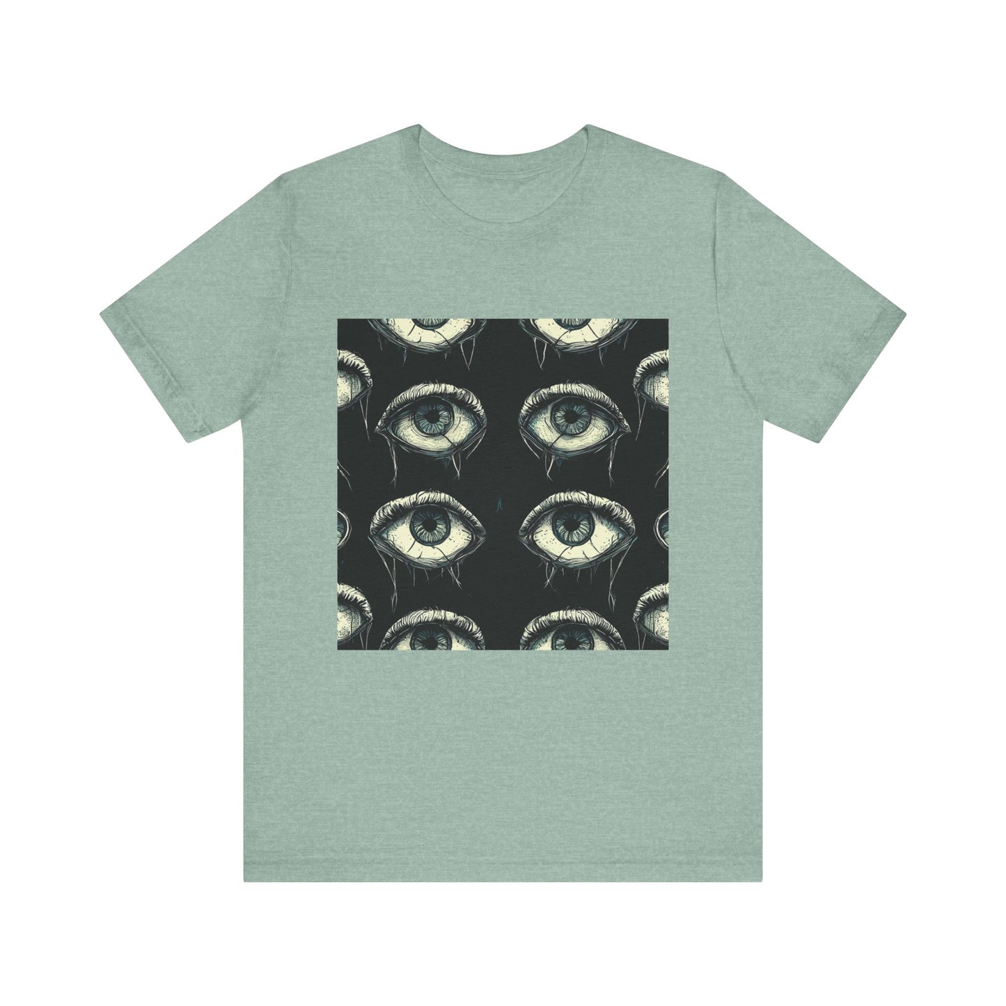 Spooky Eye Pattern Unisex Jersey Short Sleeve Tee