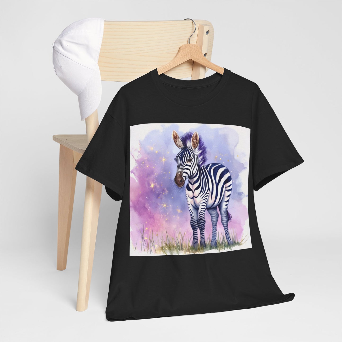 Adorable Zebra Unisex Heavy Cotton Tee