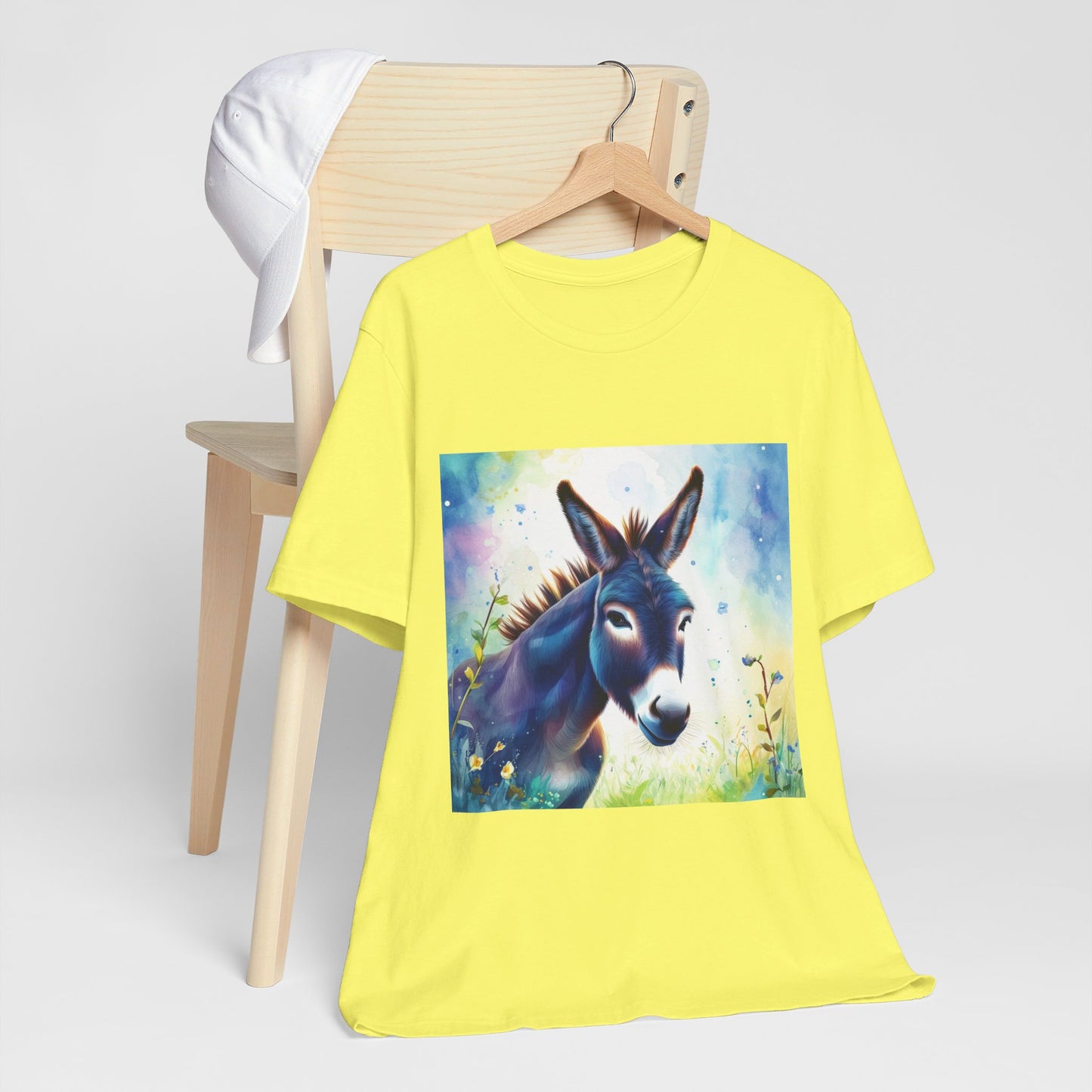 Cute Colorful Donkey Unisex Jersey Short Sleeve Tee